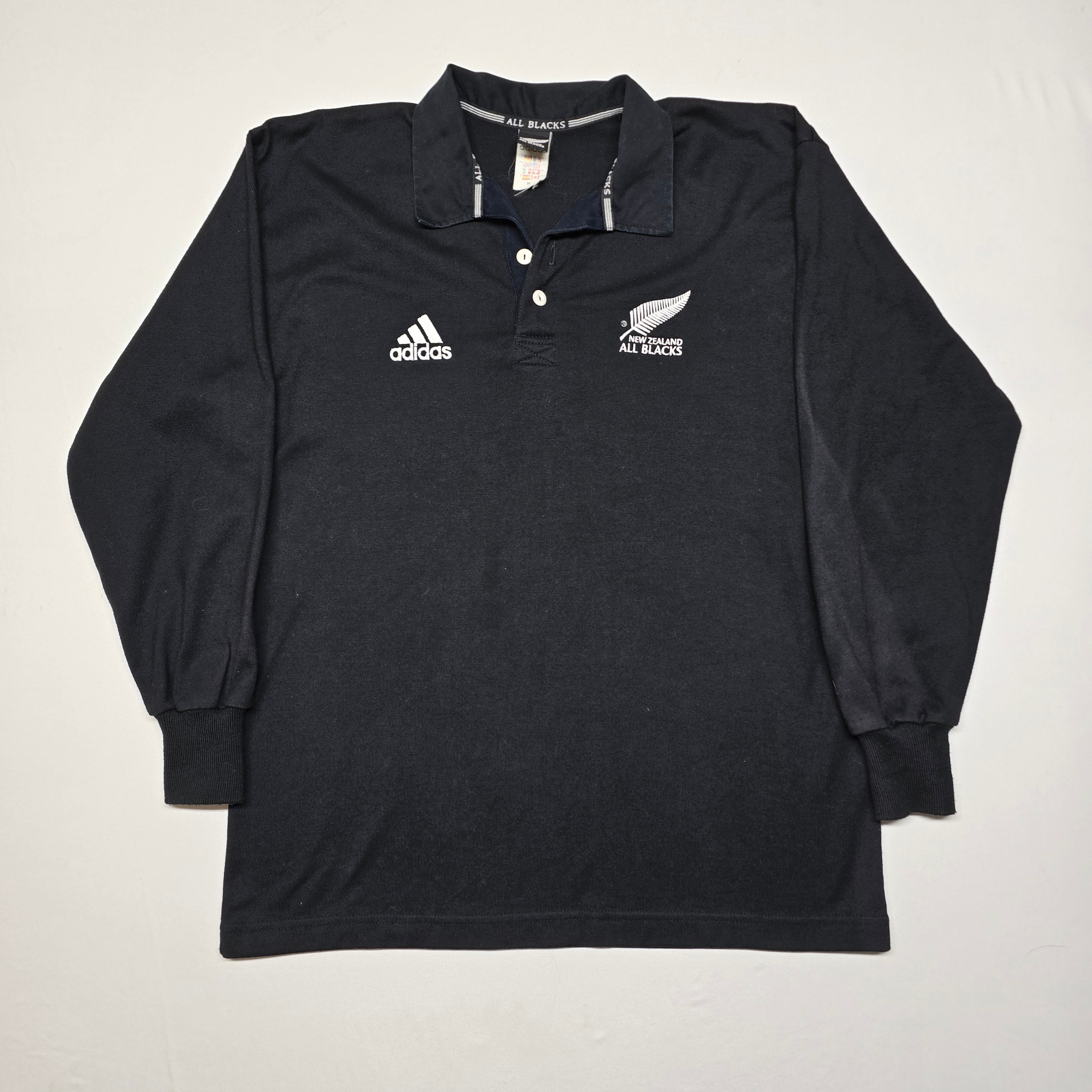 All Blacks 1999/2000 Long Sleeve Home Jersey - Medium