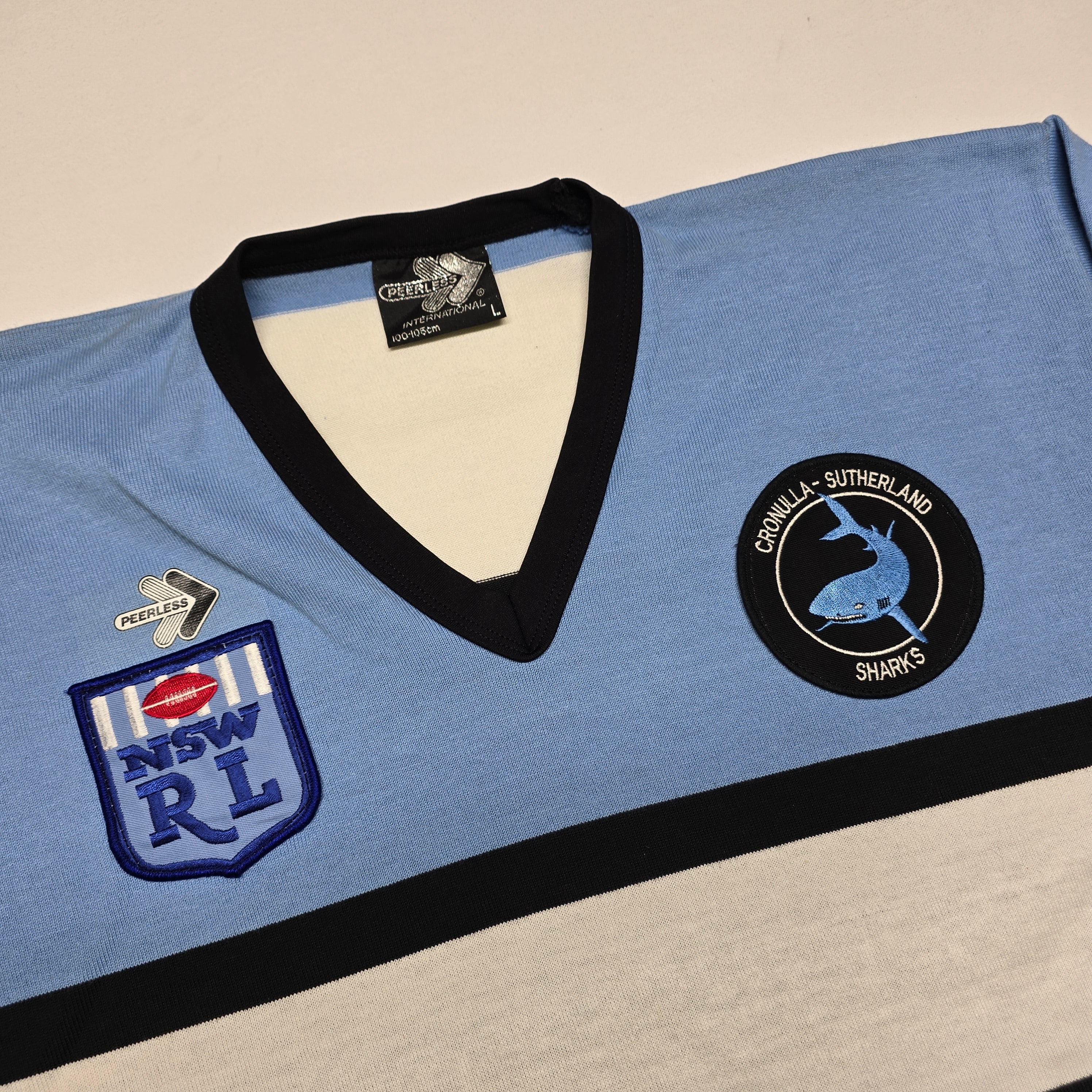 Cronulla Sharks 90's Peerless Jersey - Large