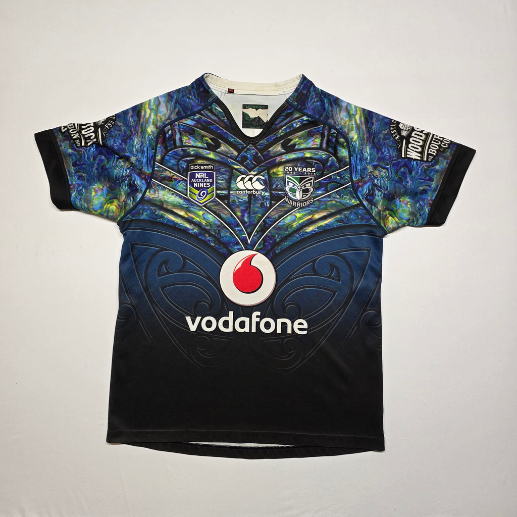 NZ Warriors 2015 20 Years Nines (Paua) Jersey - Large