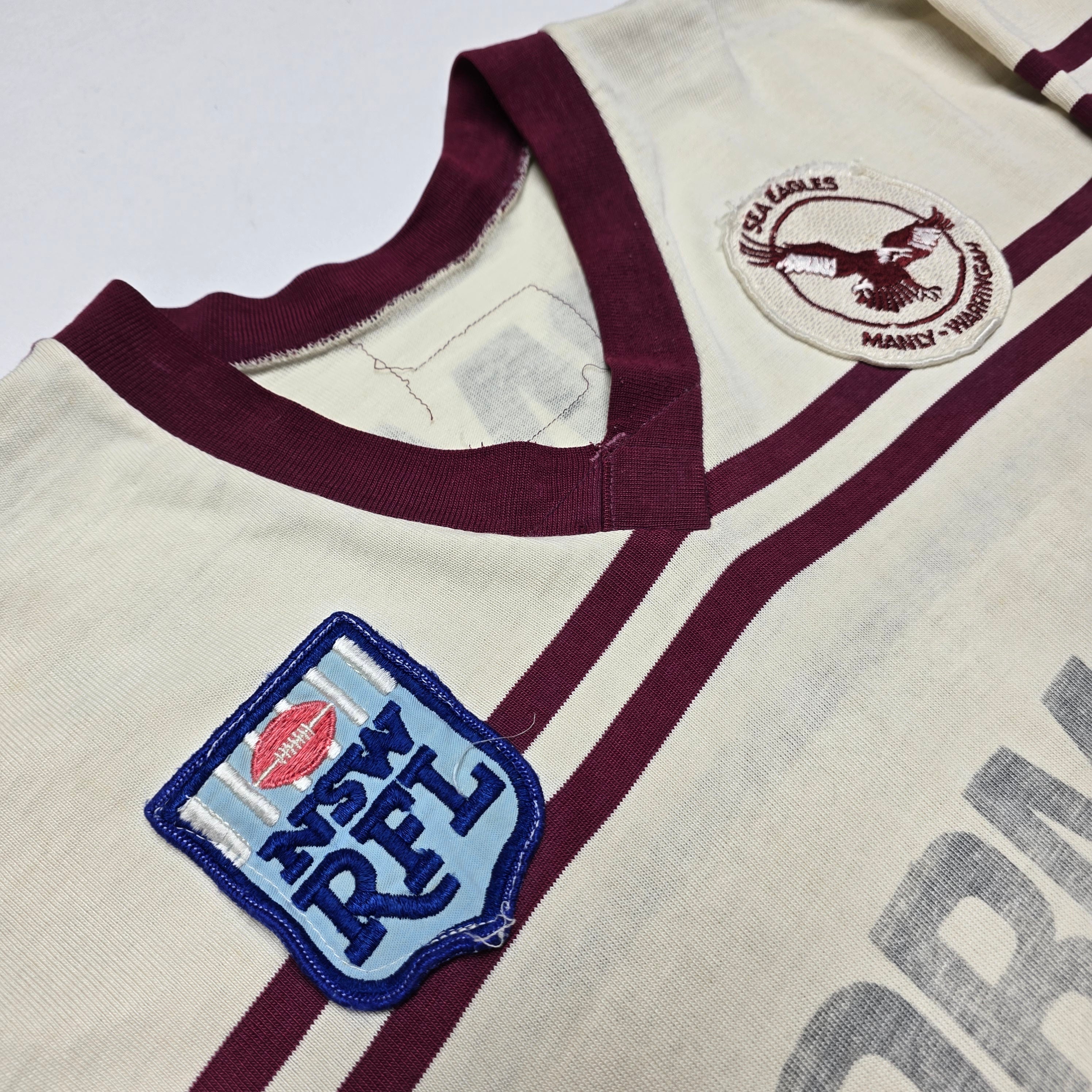 Manly Sea-Eagles Single Stitch #13 Wormald Jersey - S/M