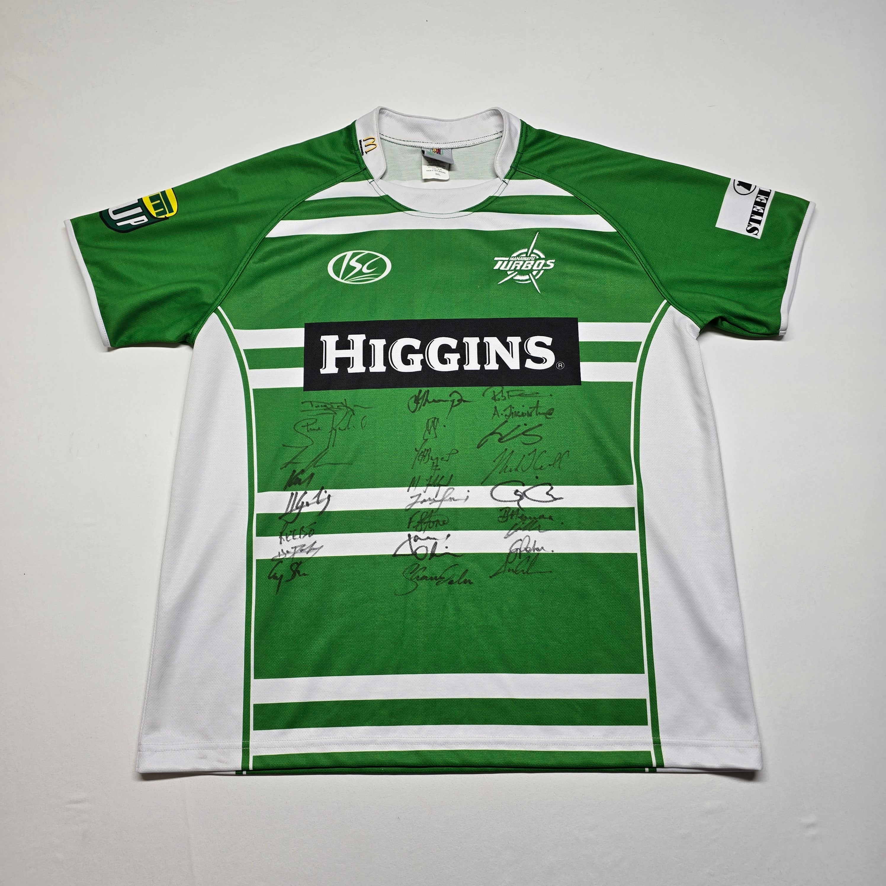Manawatu Turbos #1 Signed Jersey - 3XL
