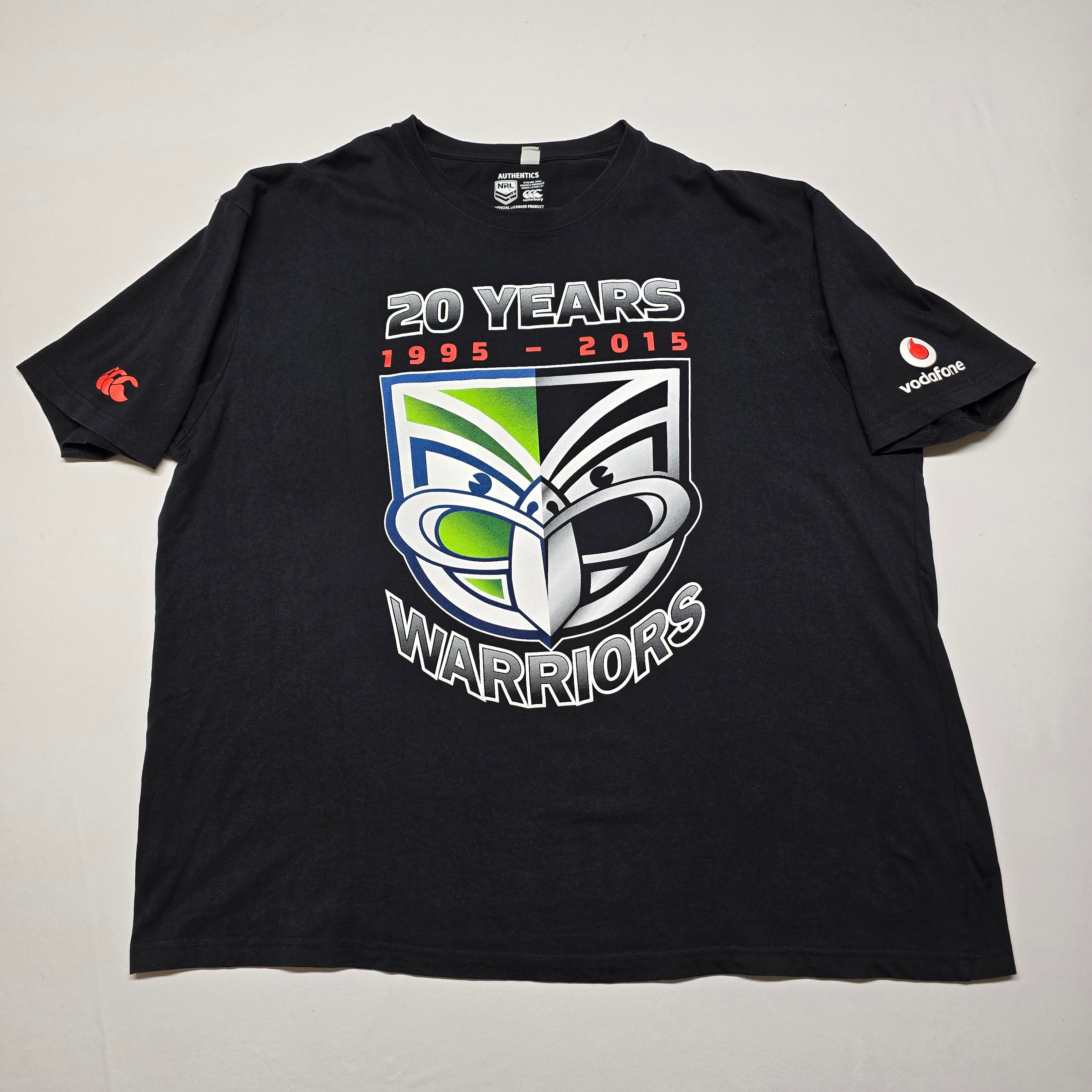 NZ Warriors 2015 "20 Years" T-shirt - 3XL