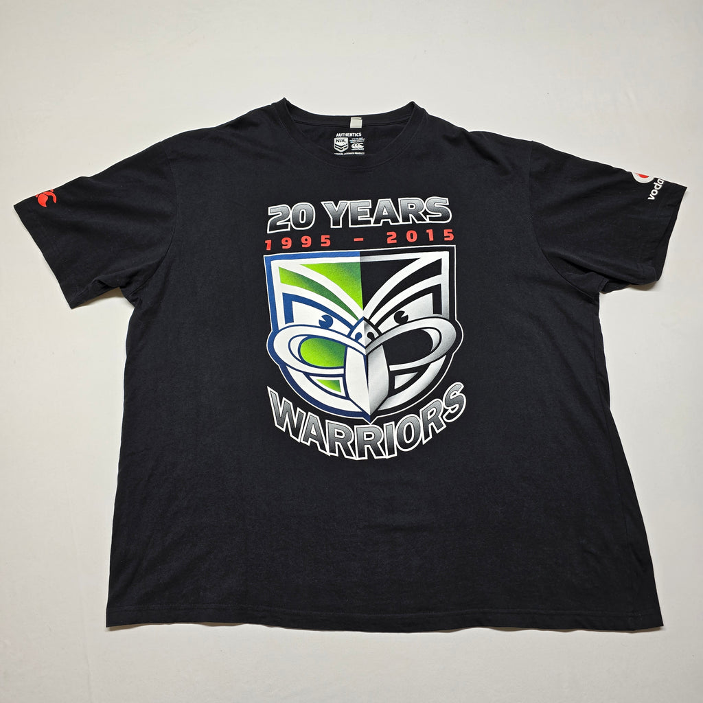 NZ Warriors 2015 "20 Years" T-shirt - 3XL