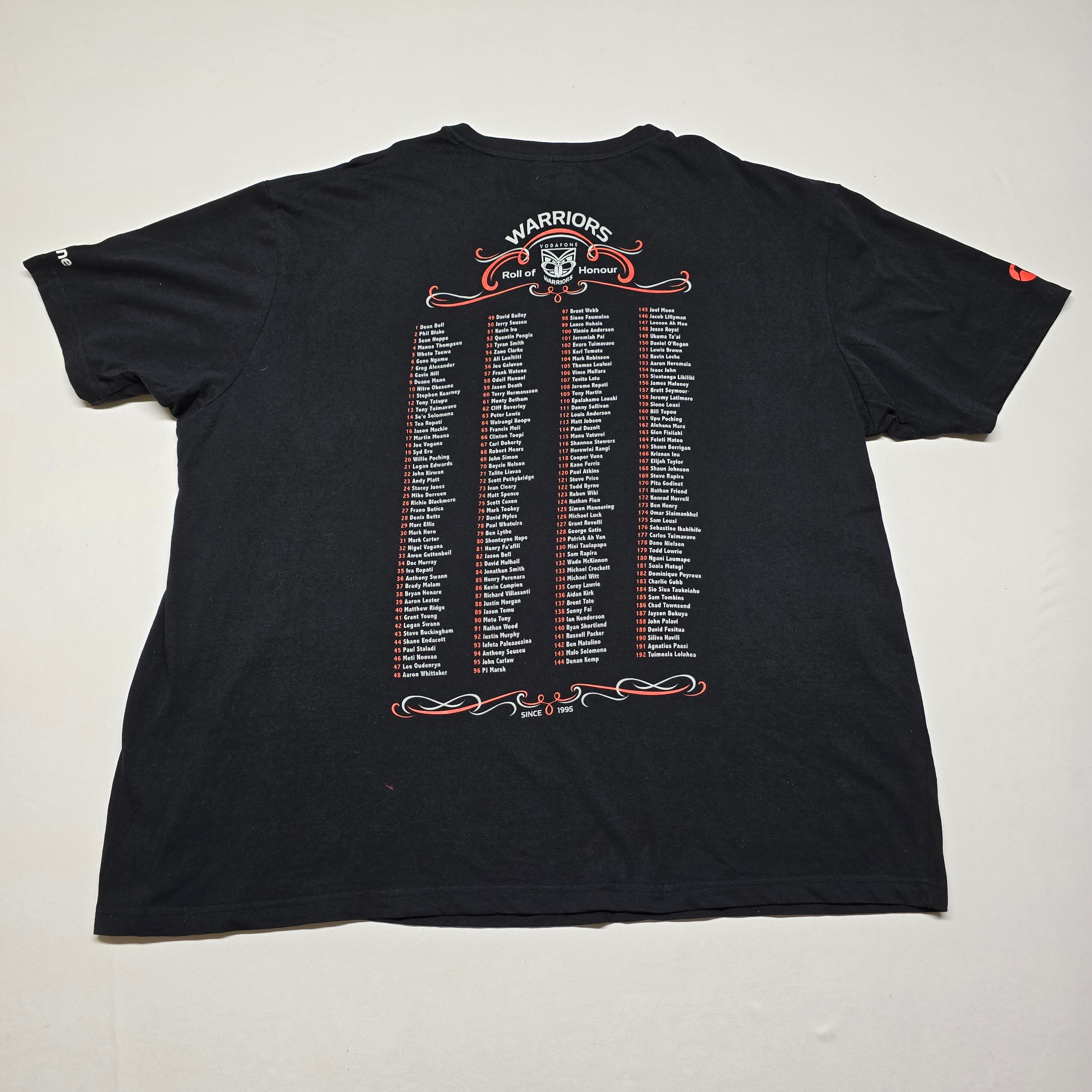 NZ Warriors 2015 "20 Years" T-shirt - 3XL