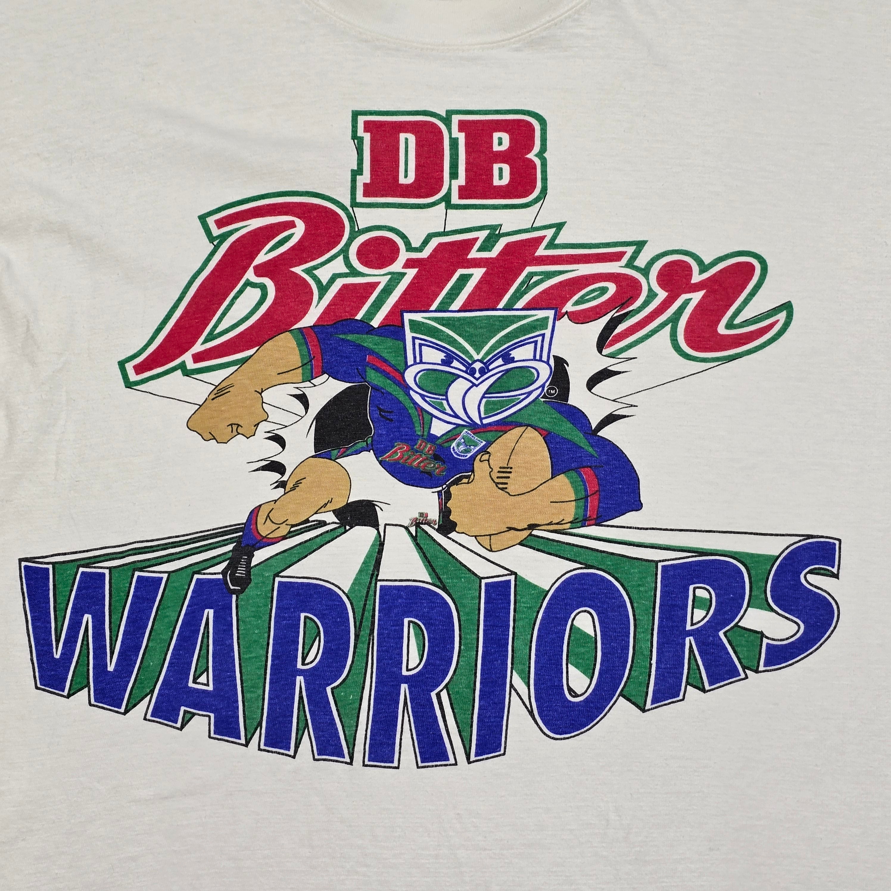 NZ Warriors Vintage Break Through T-shirt - Large