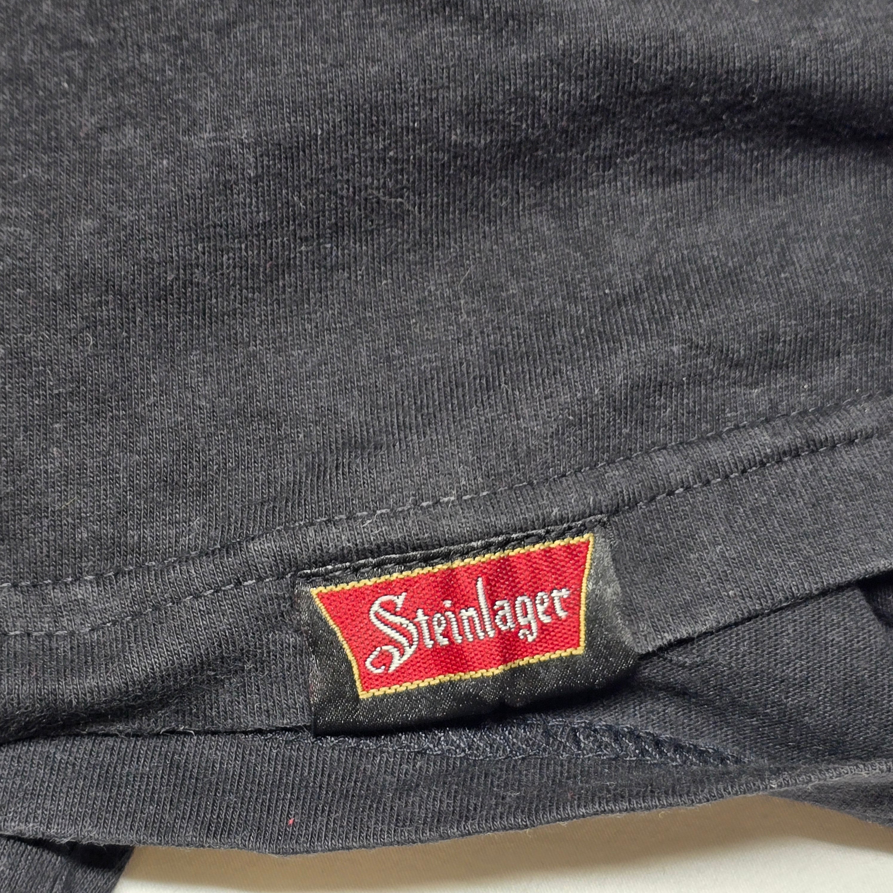 Vintage Steinlager "BLACK" T-shirt - Large