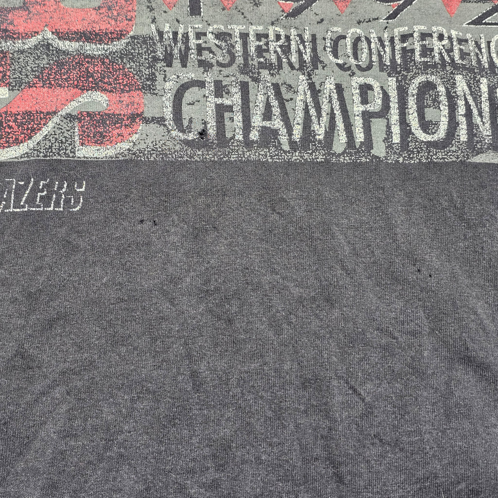 Vintage 1992 Single Stitch TrailBlazers Cahmpions T-shirt - XL