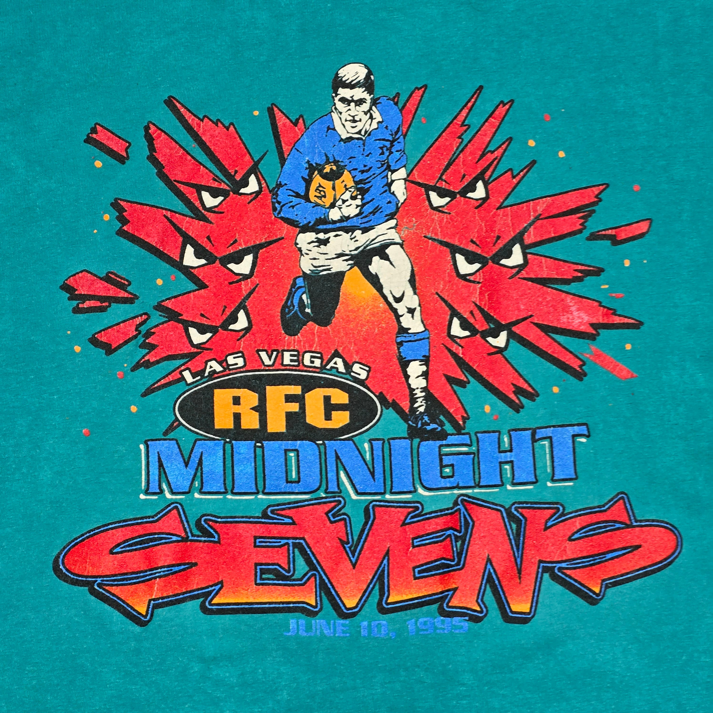 Vintage 1995 Las Vegas 7's Single Stitch T-shirt - 2XL