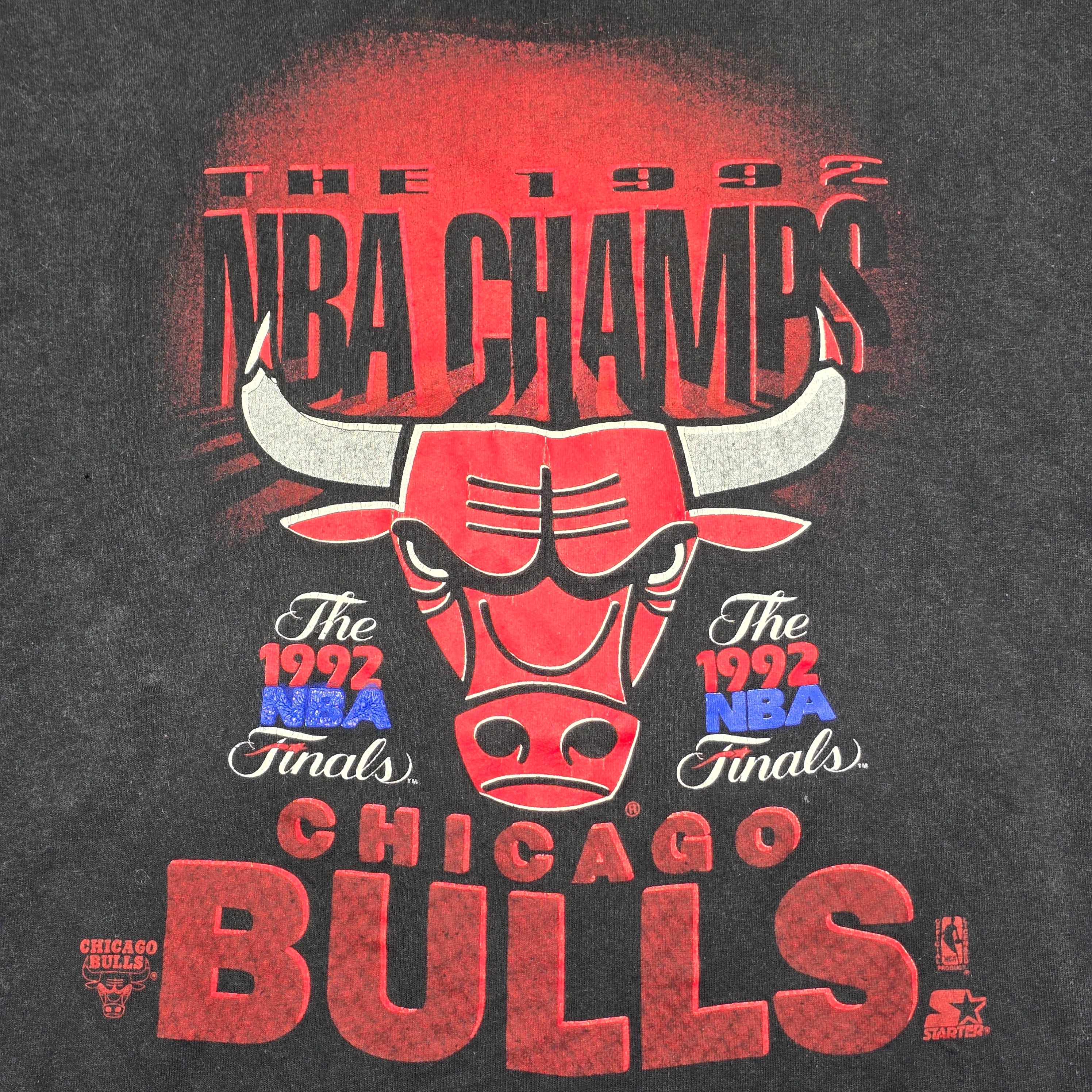 Chicago Bulls 1992 Single Stitch USA Made T-Shirt - XL