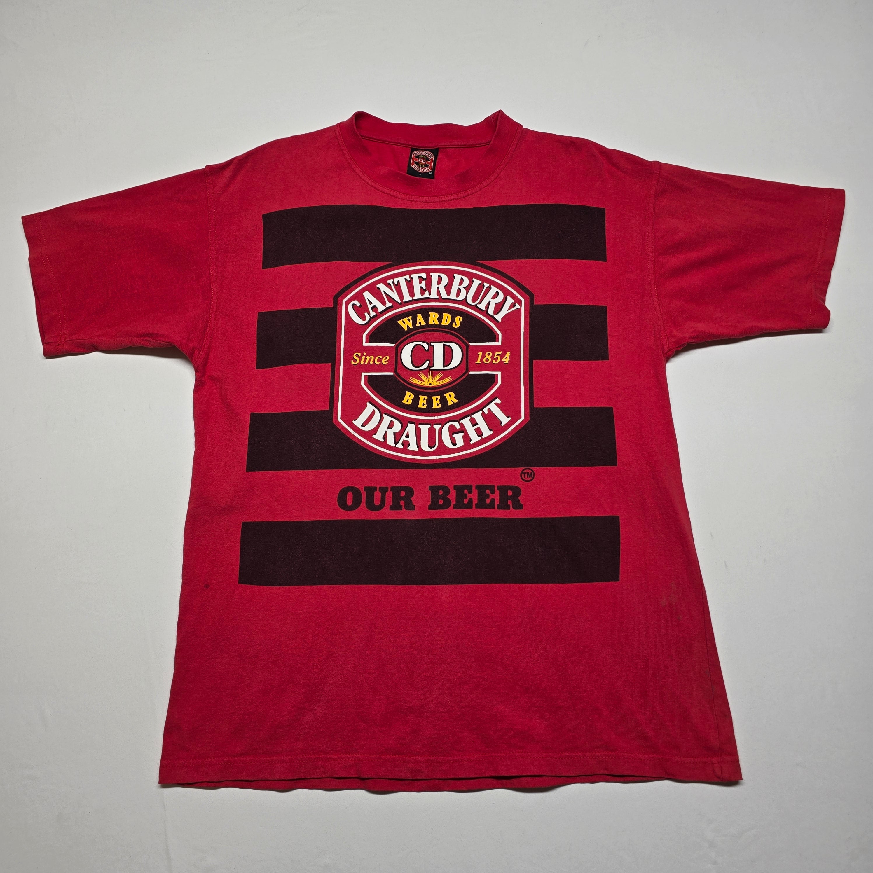 Vintage Canterbury Draught T-shirt - Large