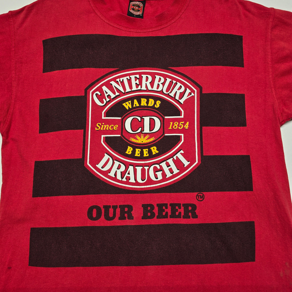 Vintage Canterbury Draught T-shirt - Large
