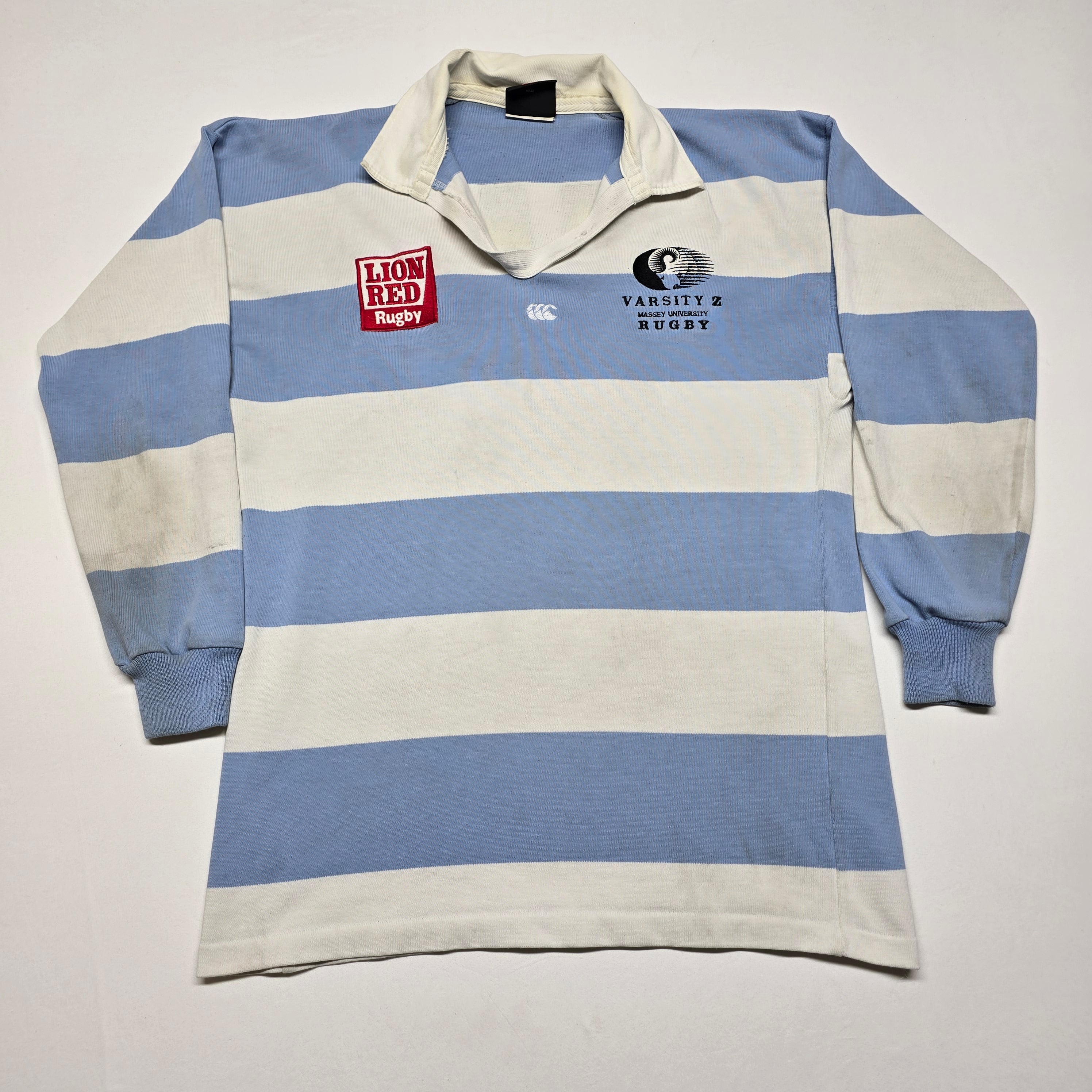Vintage Massey University #11 Single Stitch Rugby Jersey - Medium/Large