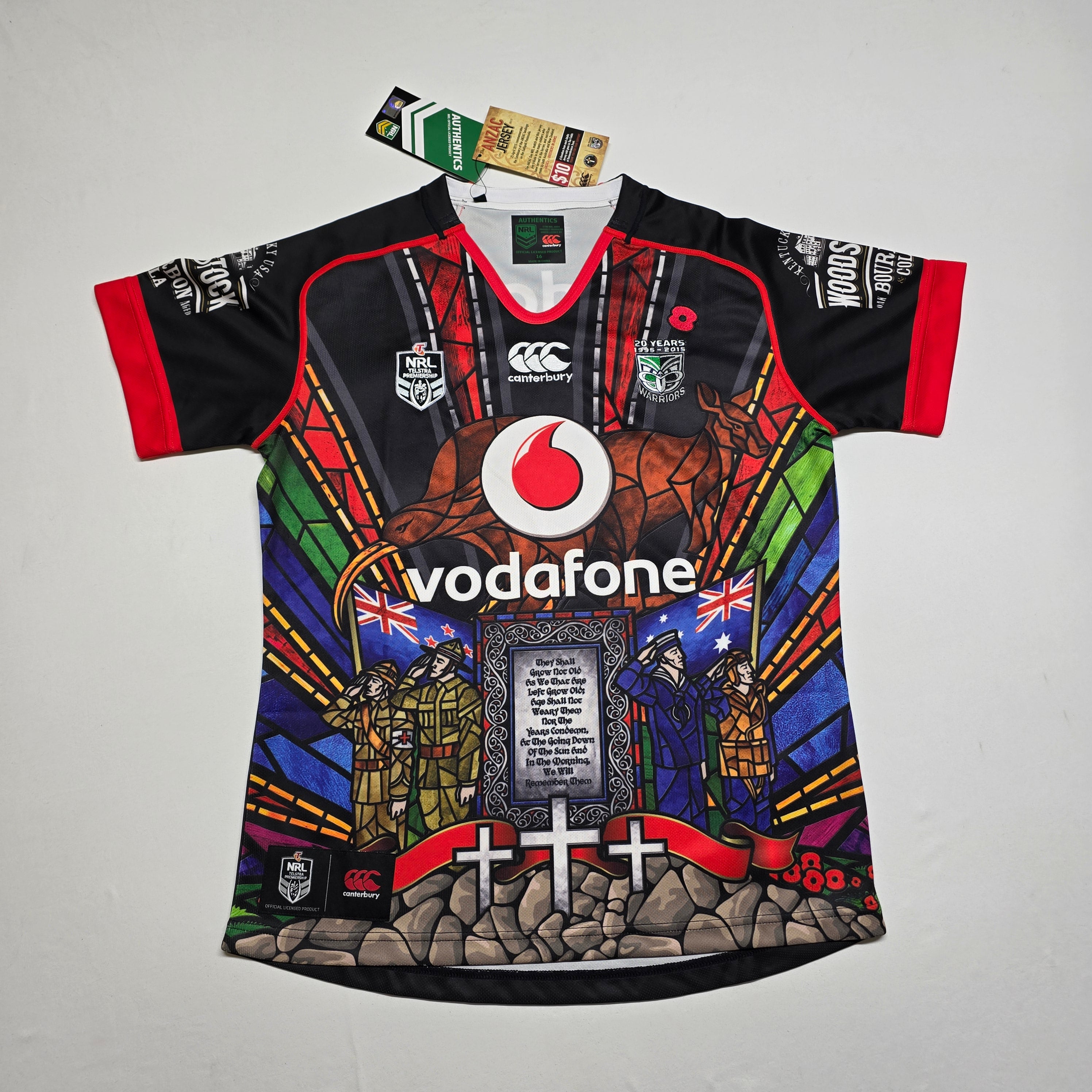 NZ Warriors 2015 ANZAC Jersey - Women's 16