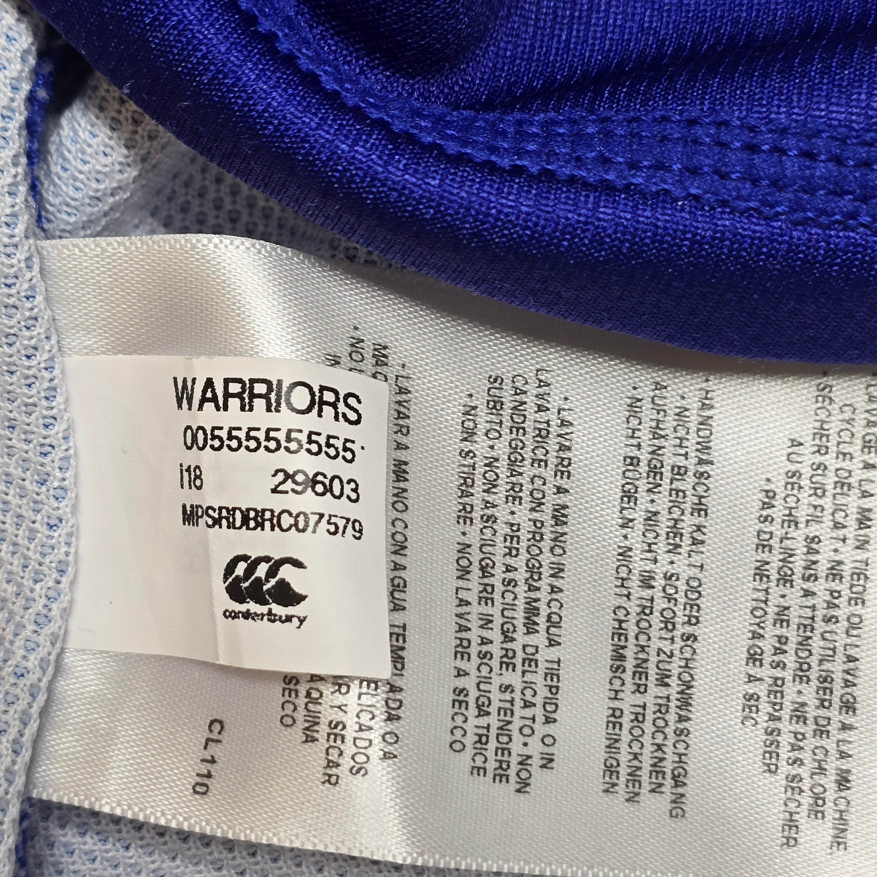 NZ Warriors 2019 Home Jersey - Large