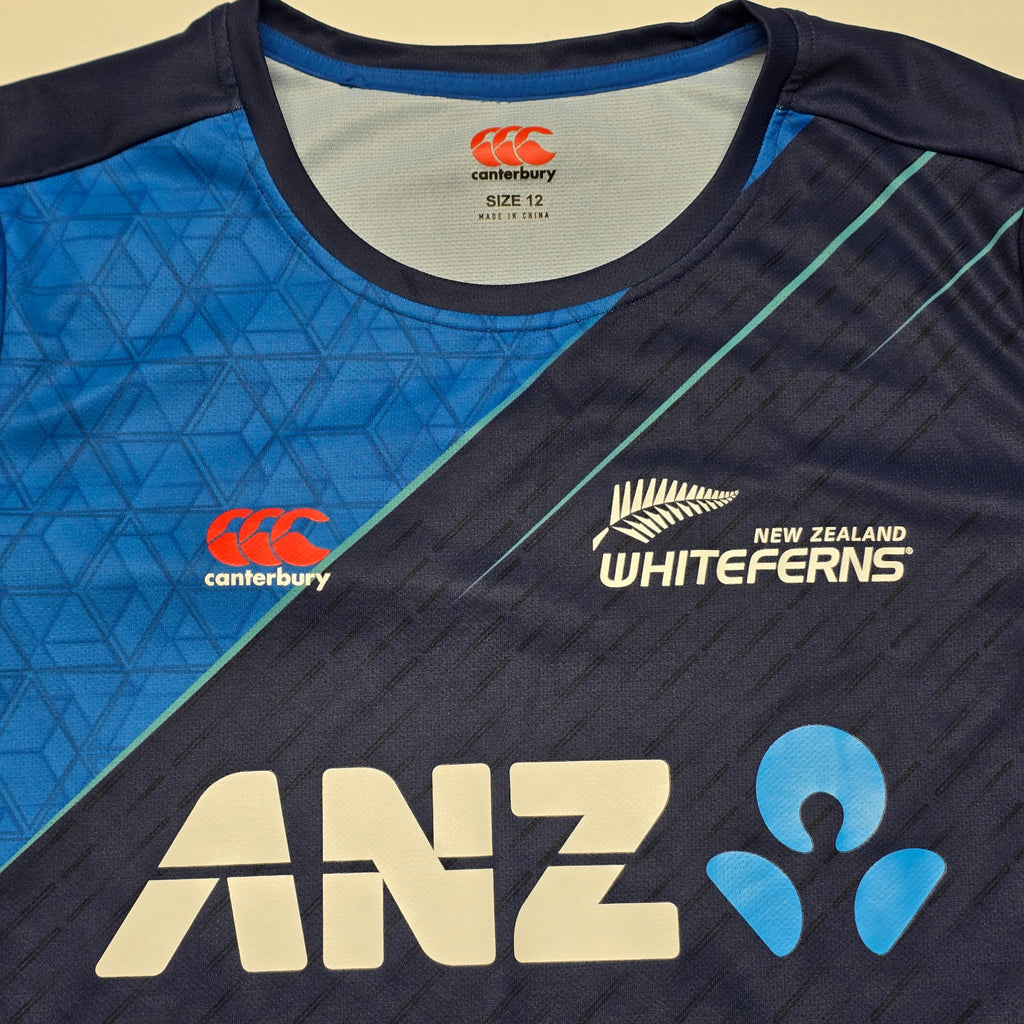 NZ White Ferns Long Sleeve Training Top - Womens 12