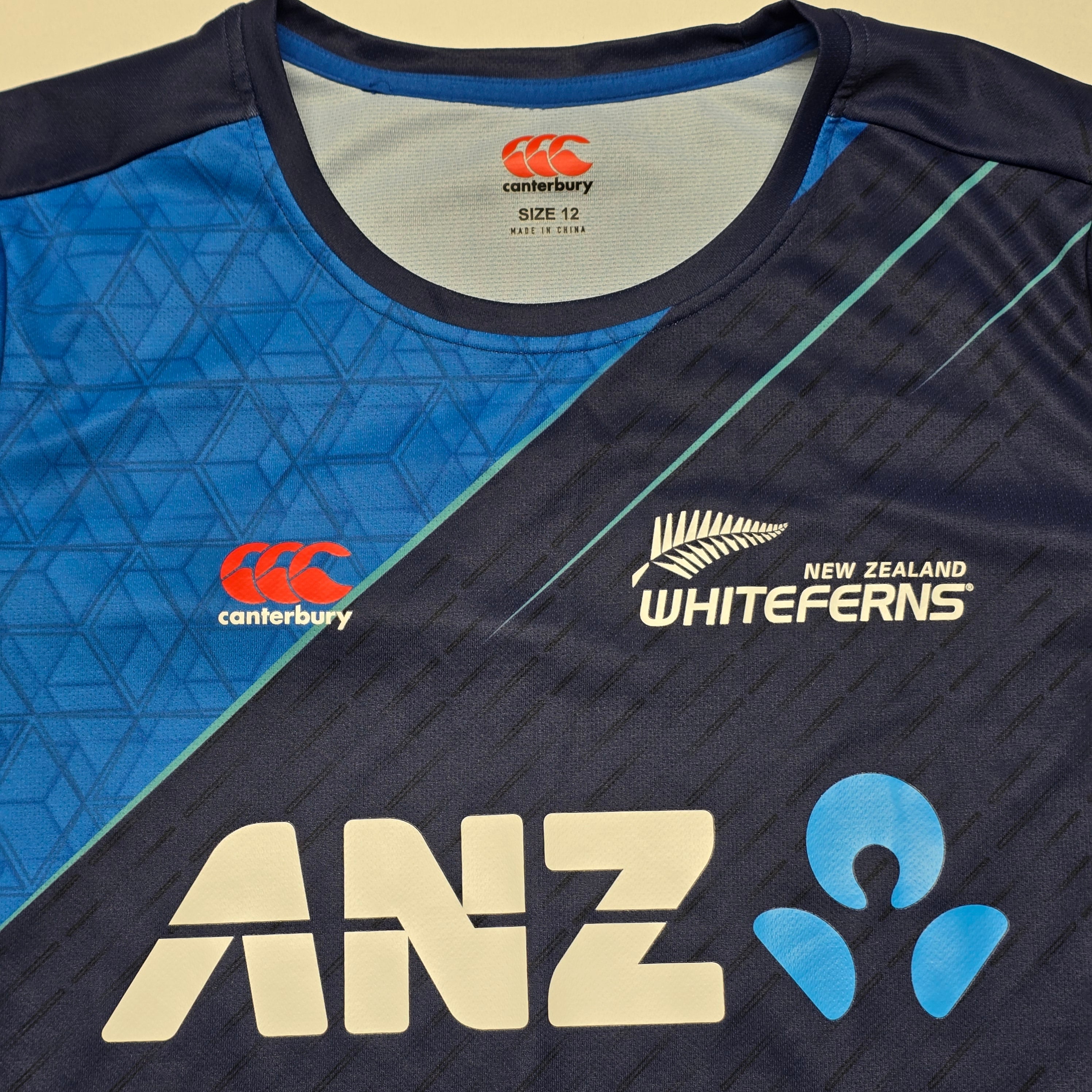 NZ White Ferns Long Sleeve Training Top - Womens 12