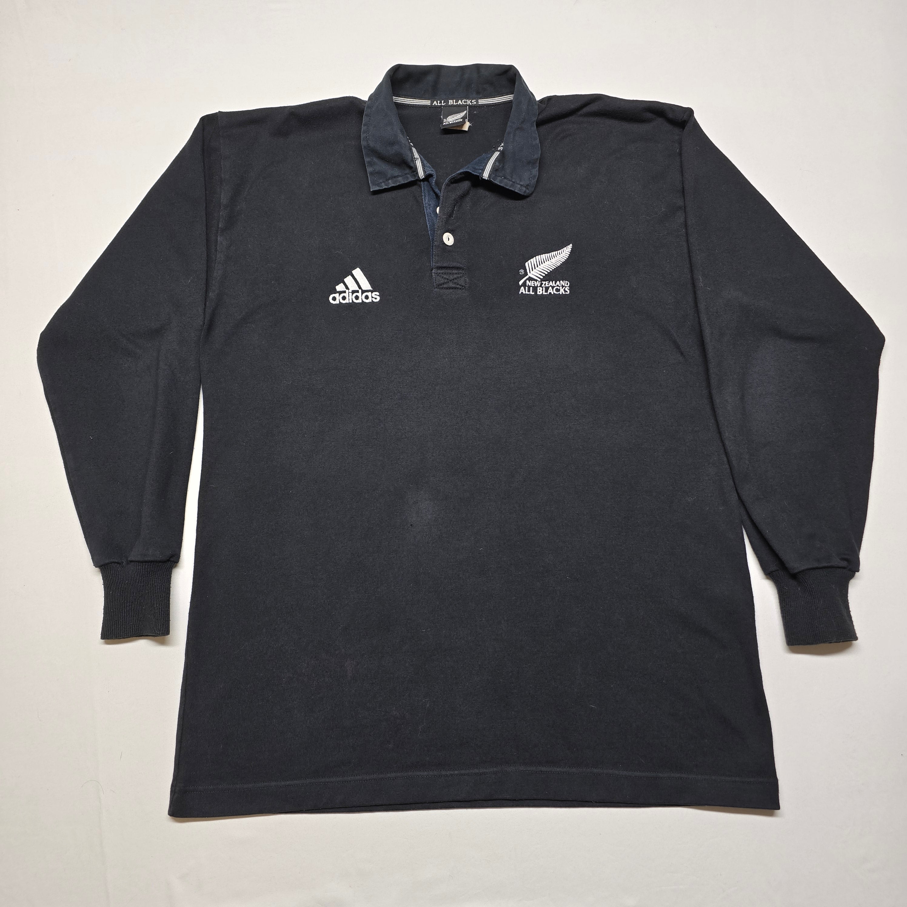All Blacks 1999/2000 L/Sleeve Home Jersey - Large