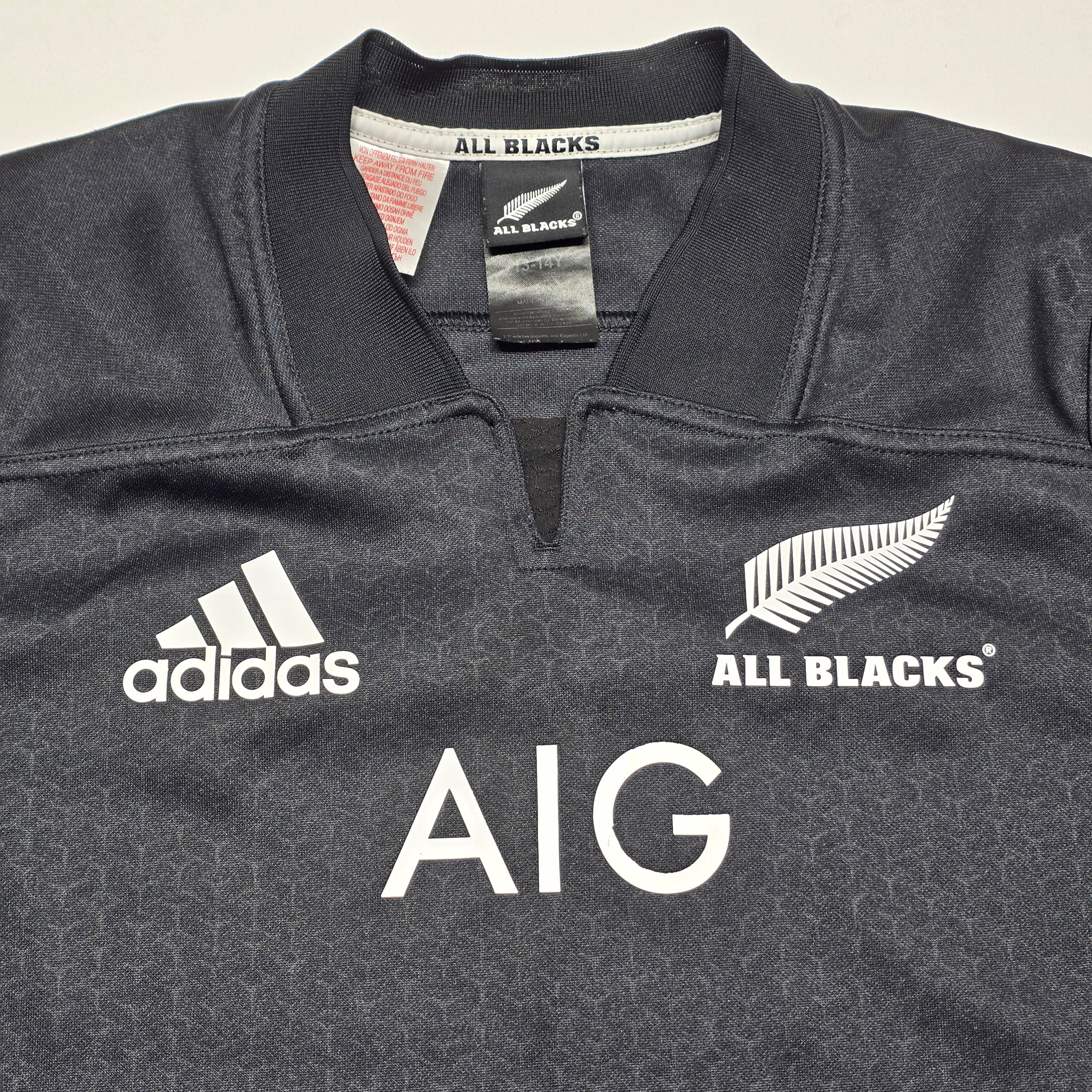 All Blacks 2017/18 Home Jersey - 13/14YRS
