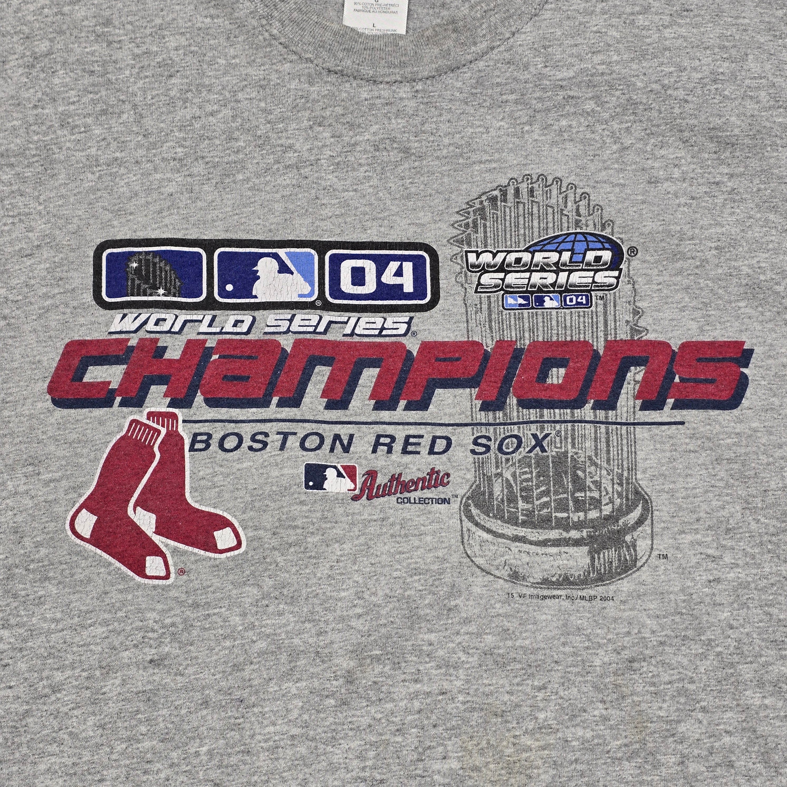 Vintage Boston Redsox 2004 Champions T-Shirt - Large