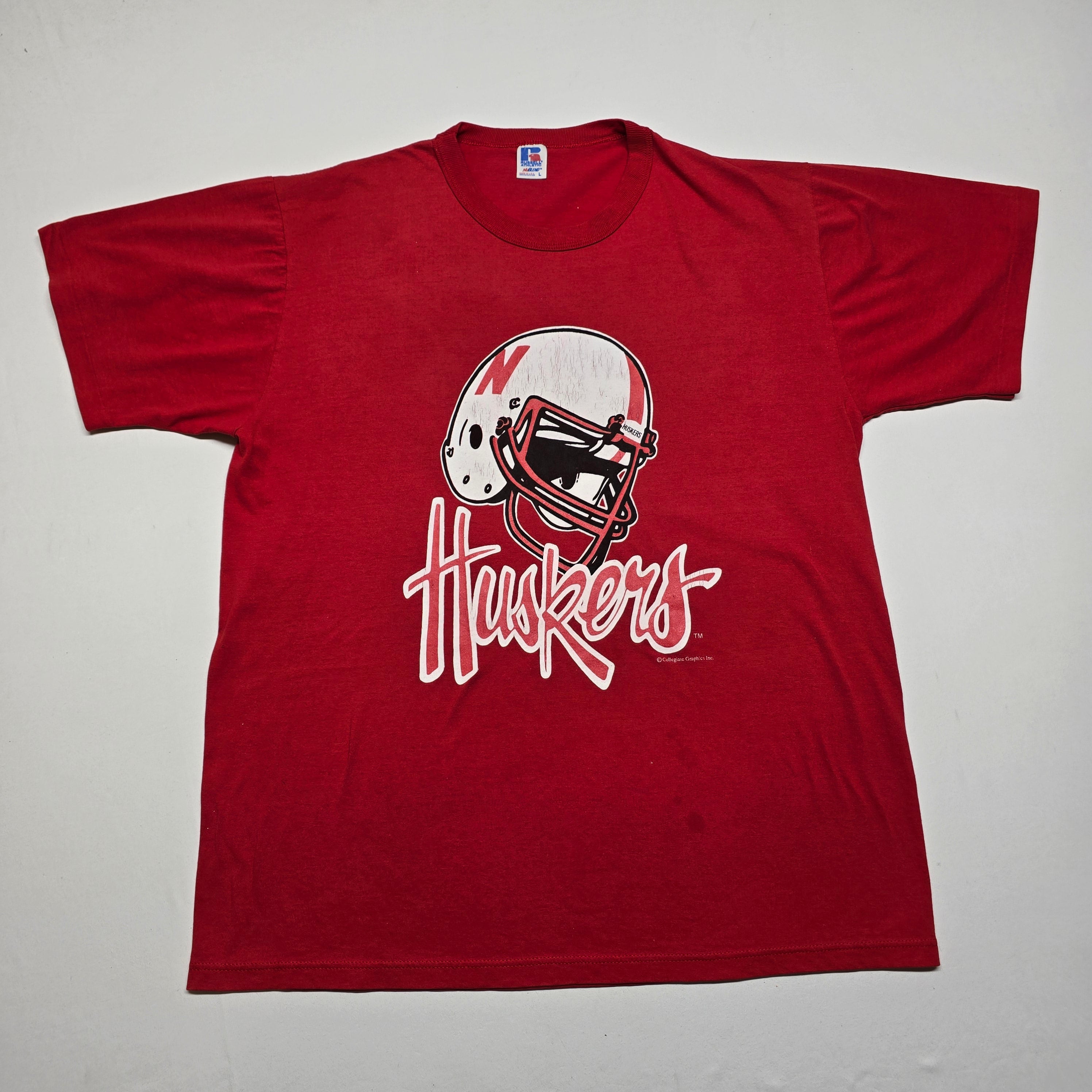 Vintage "Huskers" Made in USA T-Shirt - Large