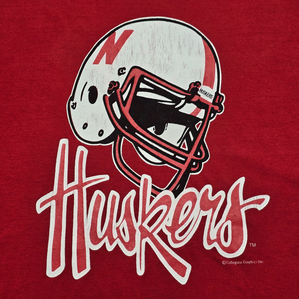 Vintage "Huskers" Made in USA T-Shirt - Large