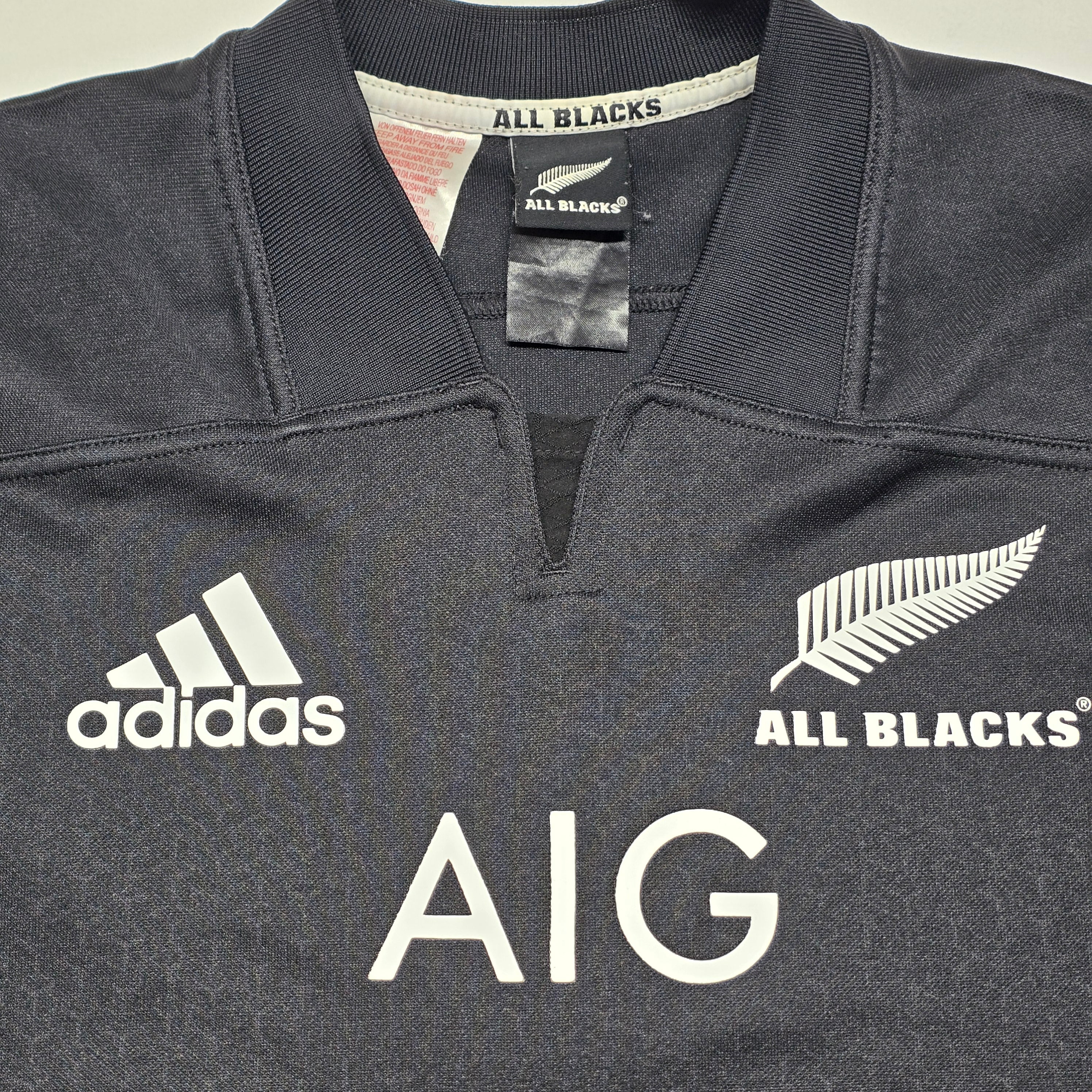 All Blacks 2017/18 Home Jersey - 13/14YRS