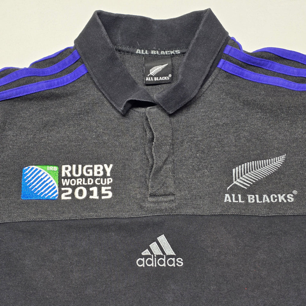 All Blacks 2015 RWC Polo (Team Issued "PG") - Medium