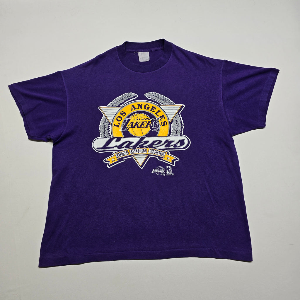 Vintage LA Lakers Single Stitch T-shirt - Medium/Large