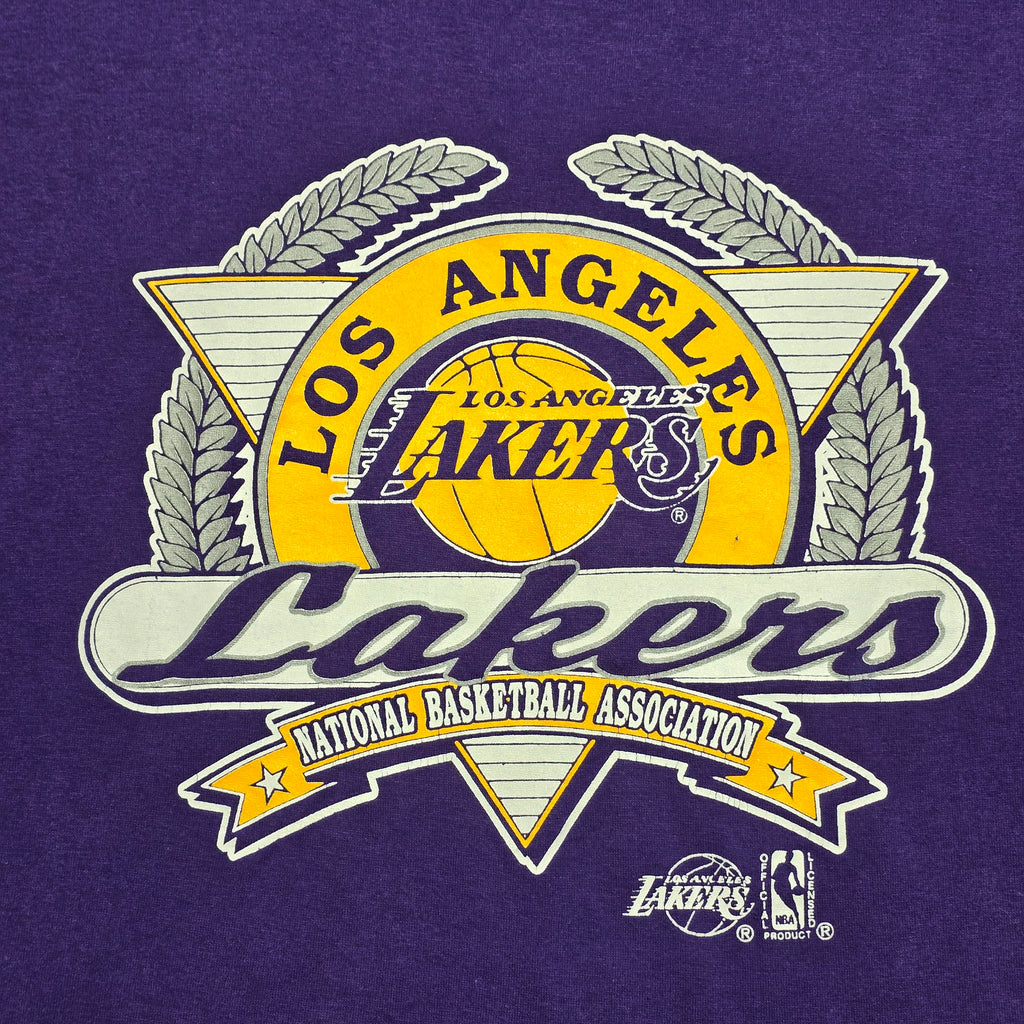 Vintage LA Lakers Single Stitch T-shirt - Medium/Large
