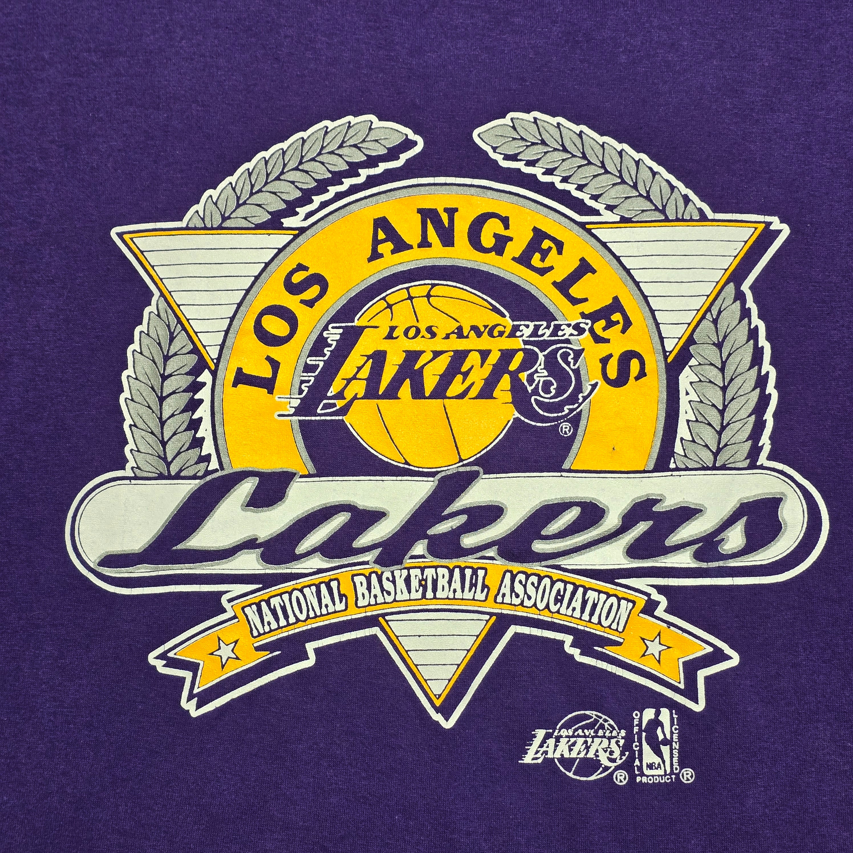 Vintage LA Lakers Single Stitch T-shirt - Medium/Large
