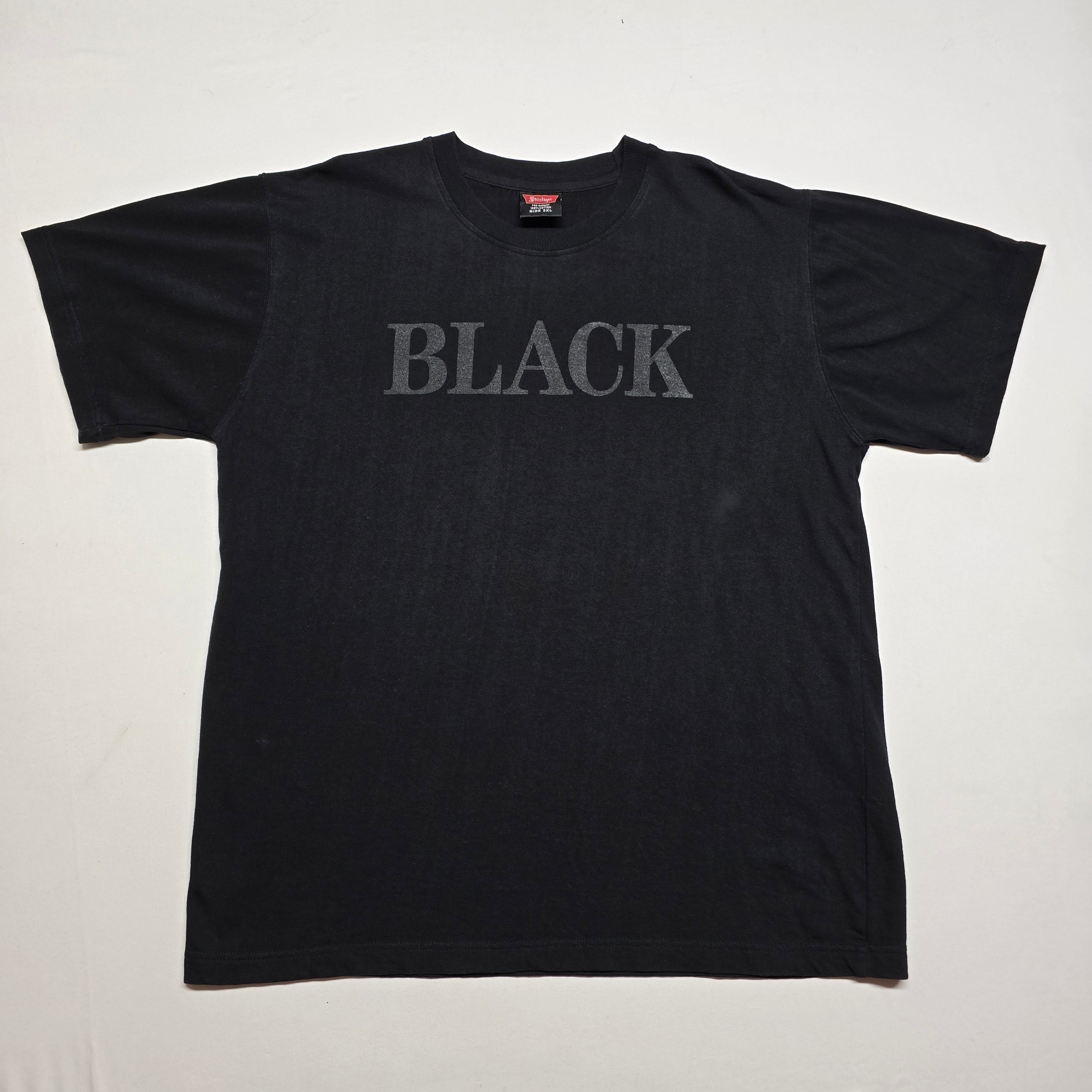 Vintage Steinlager "BLACK" T-shirt - 2XL