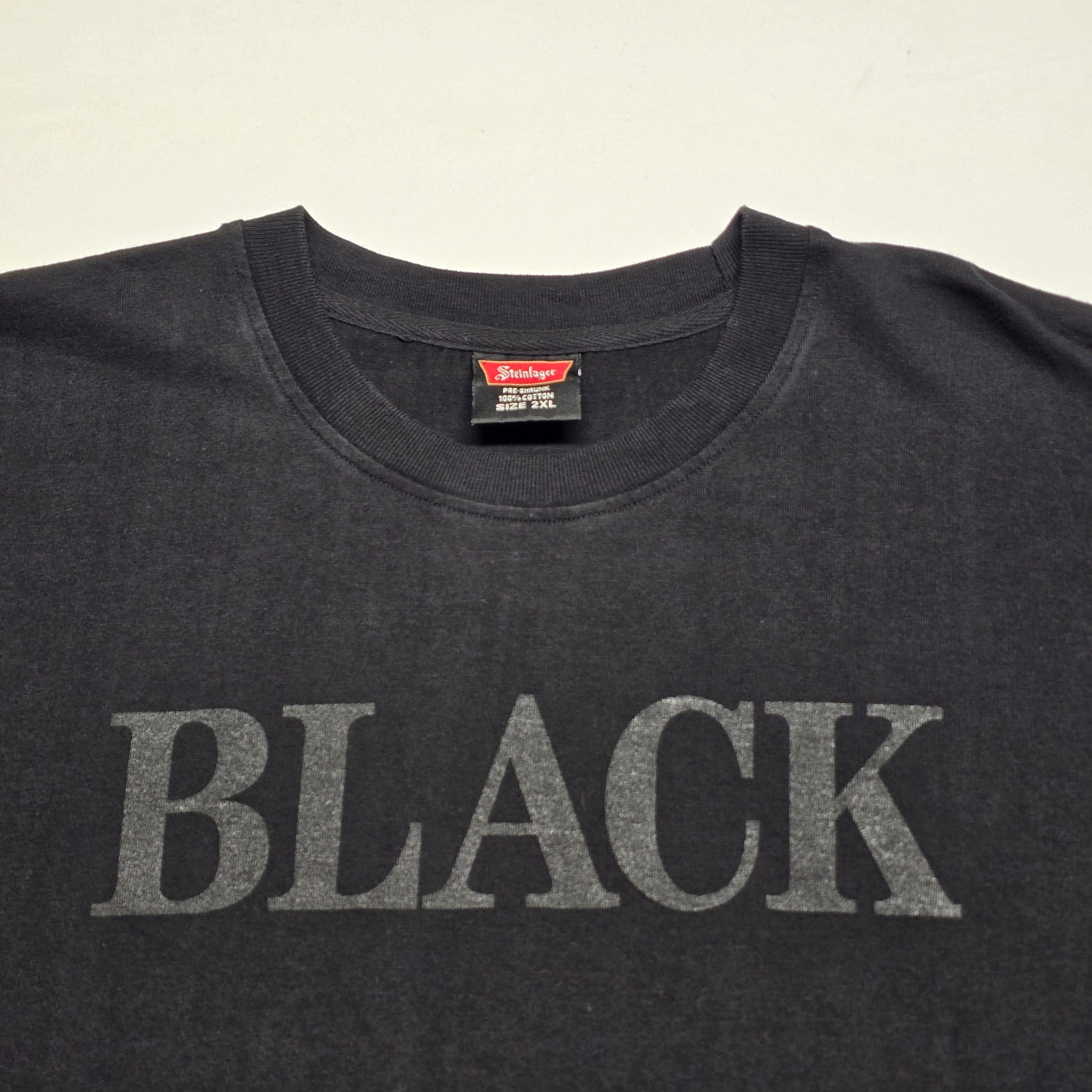 Vintage Steinlager "BLACK" T-shirt - 2XL