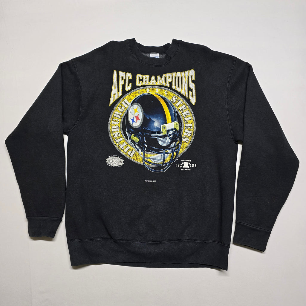 Vintage 1995 Steelers AFC Champions Crewneck - "XL"