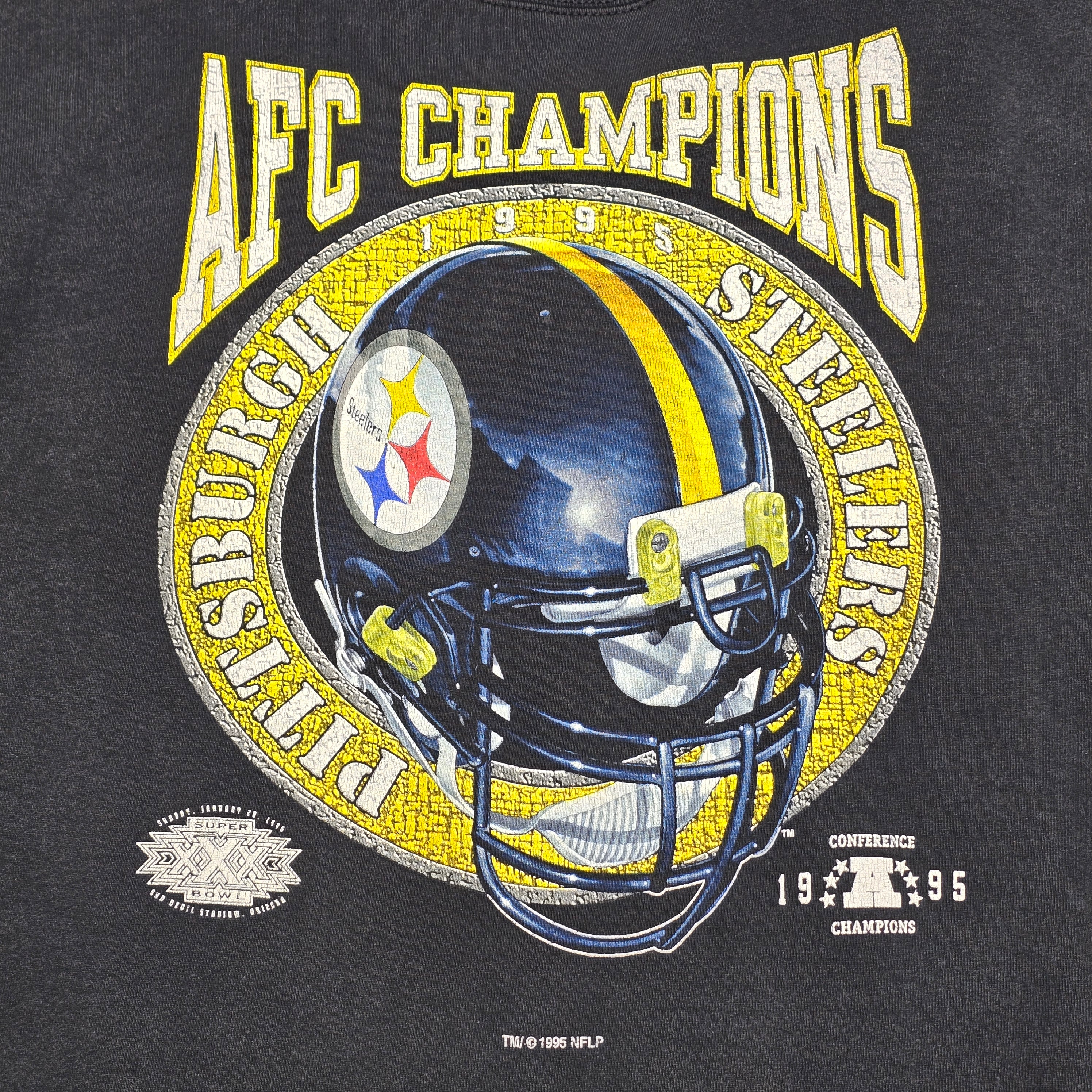 Vintage 1995 Steelers AFC Champions Crewneck - "XL"