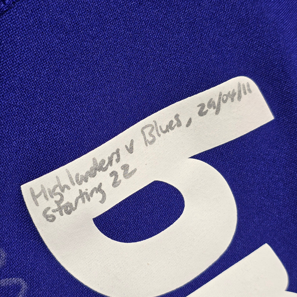 Highlanders 2011 Home Jersey (Player Issued/Signed) - "58"/Large
