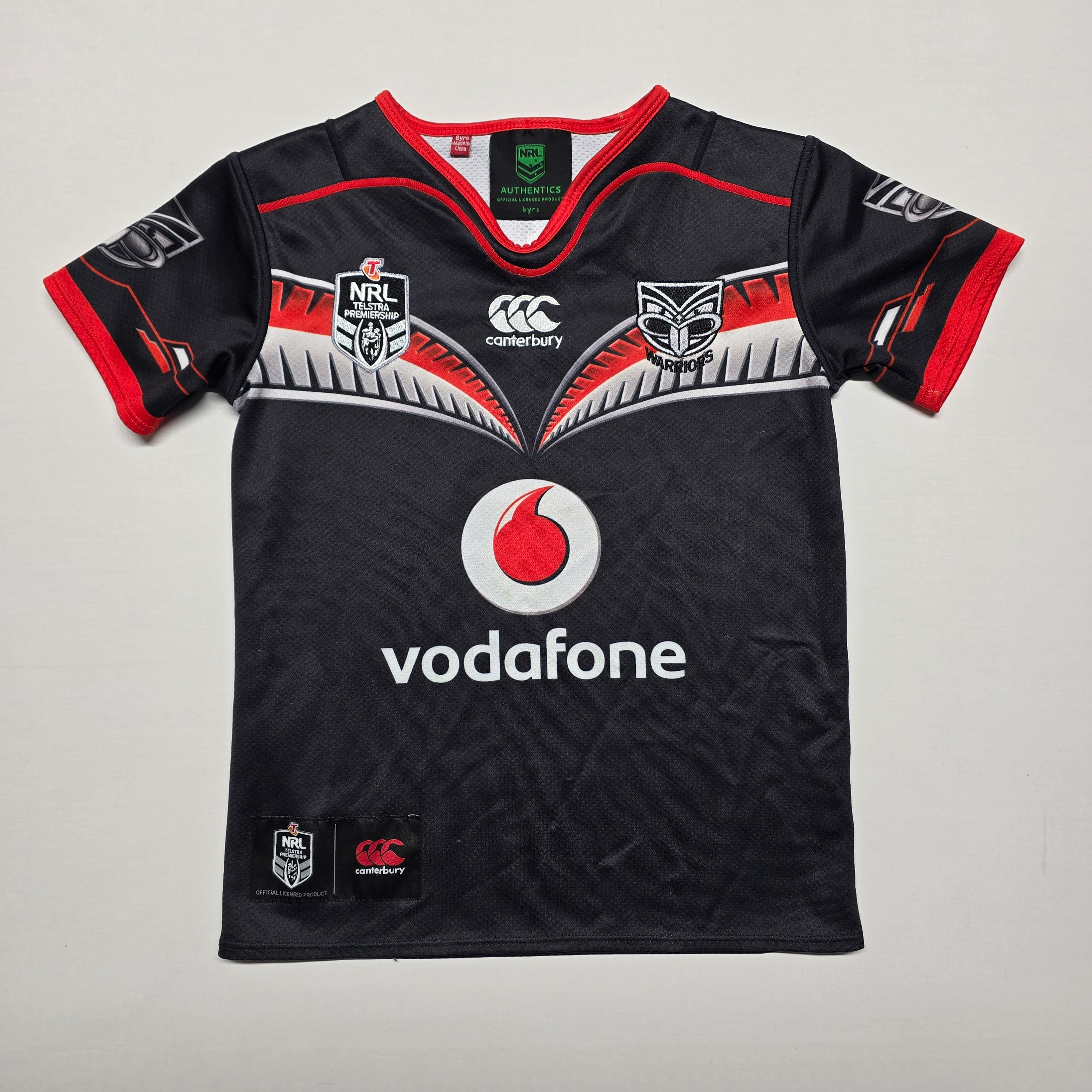 NZ Warriors 2016 Home Jersey - 6YRS