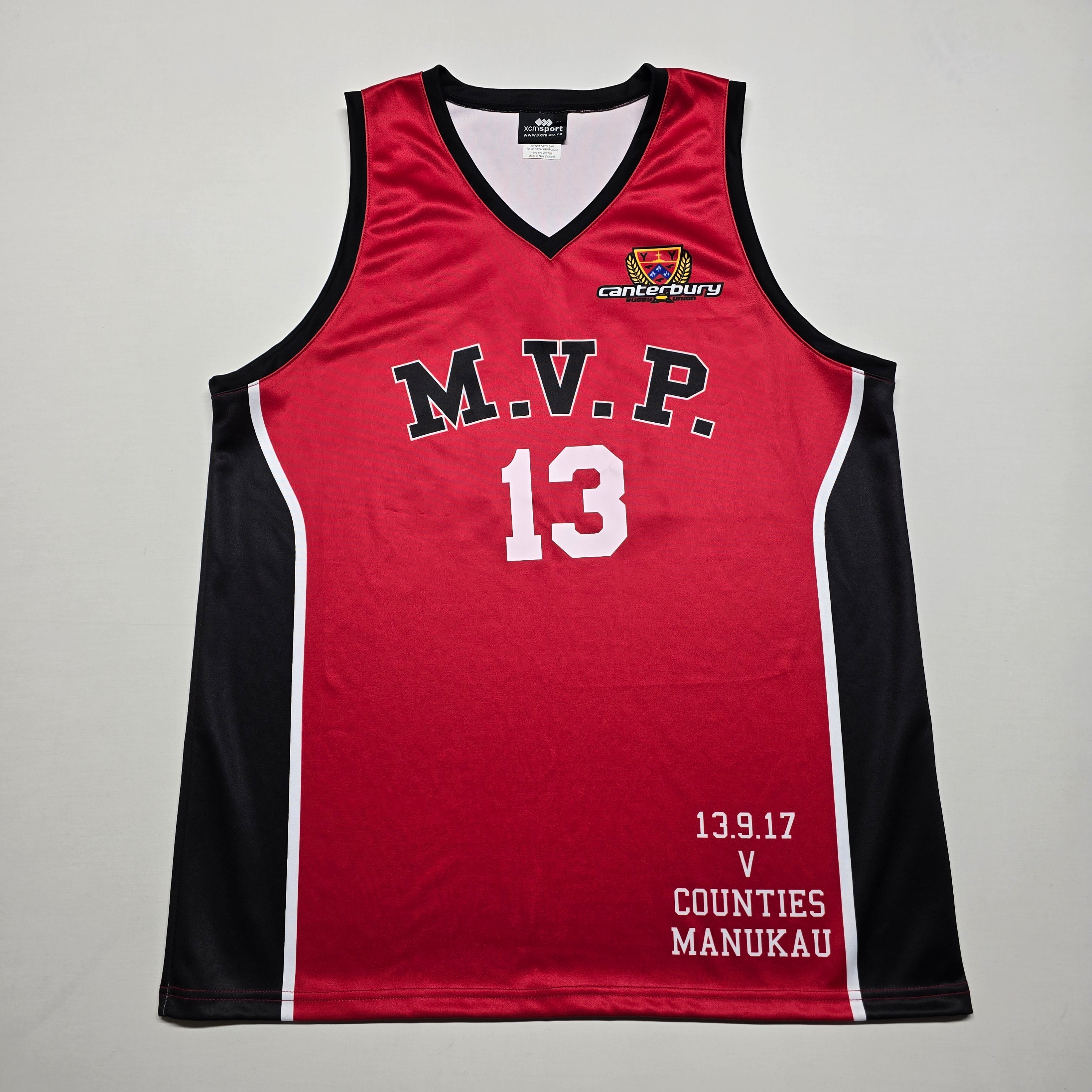 Canterbury Rugby (CRFU) 2017 MVP Singlet - XL