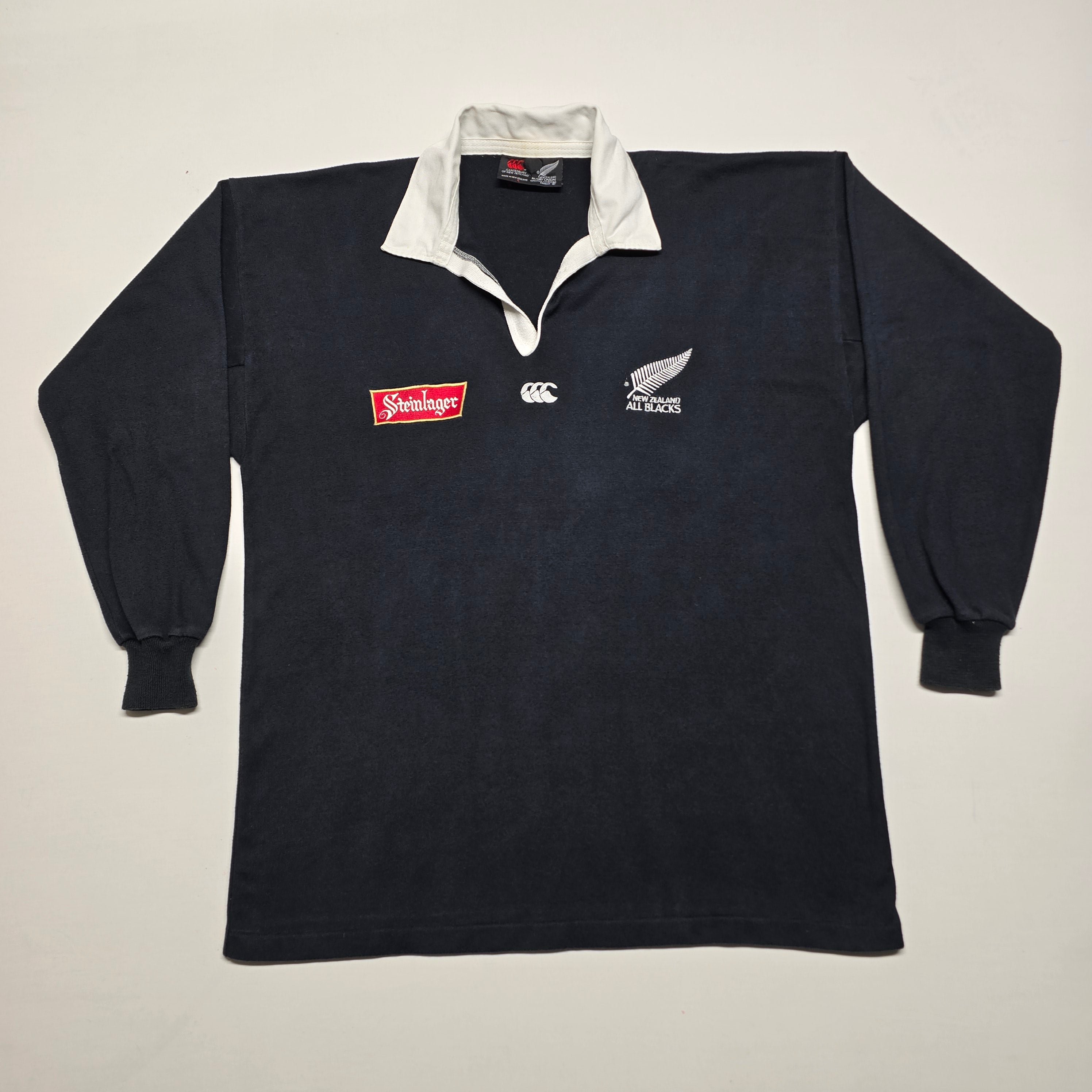 All Blacks 1994/95 Steinlager Long-sleeve Jersey - Large