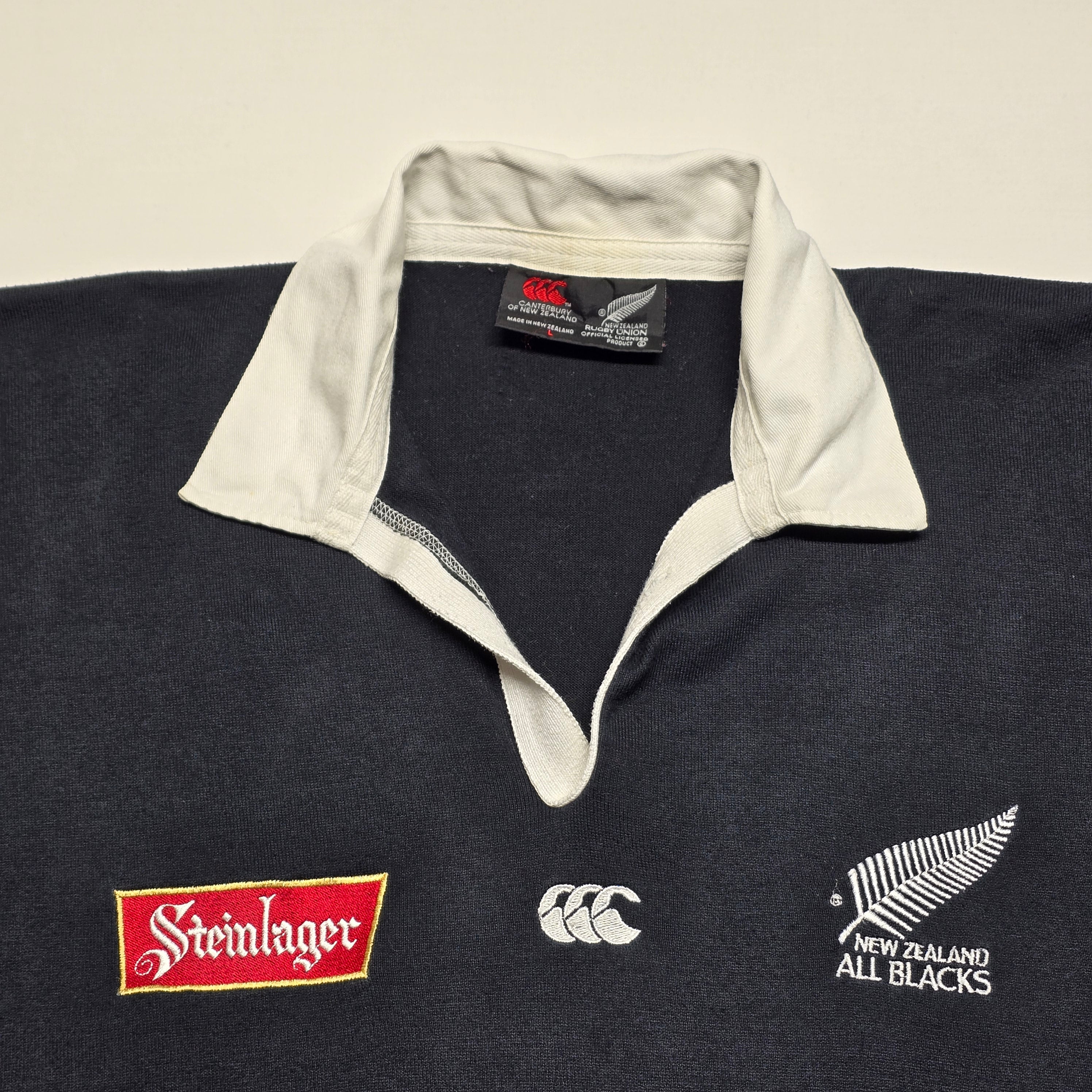 All Blacks 1994/95 Steinlager Long-sleeve Jersey - Large