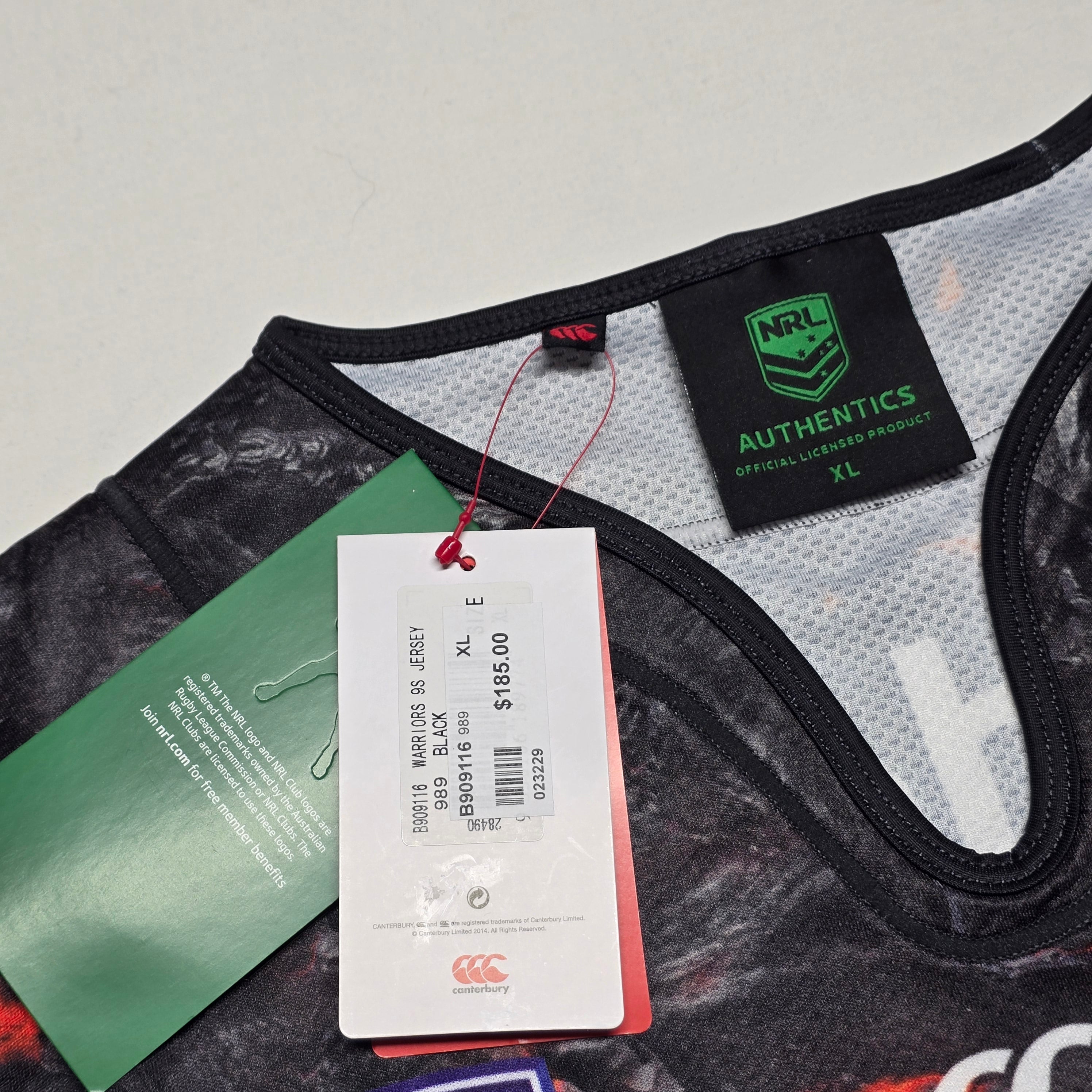 NZ Warriors 2017 Nines Jersey (BNWT'S) - XL
