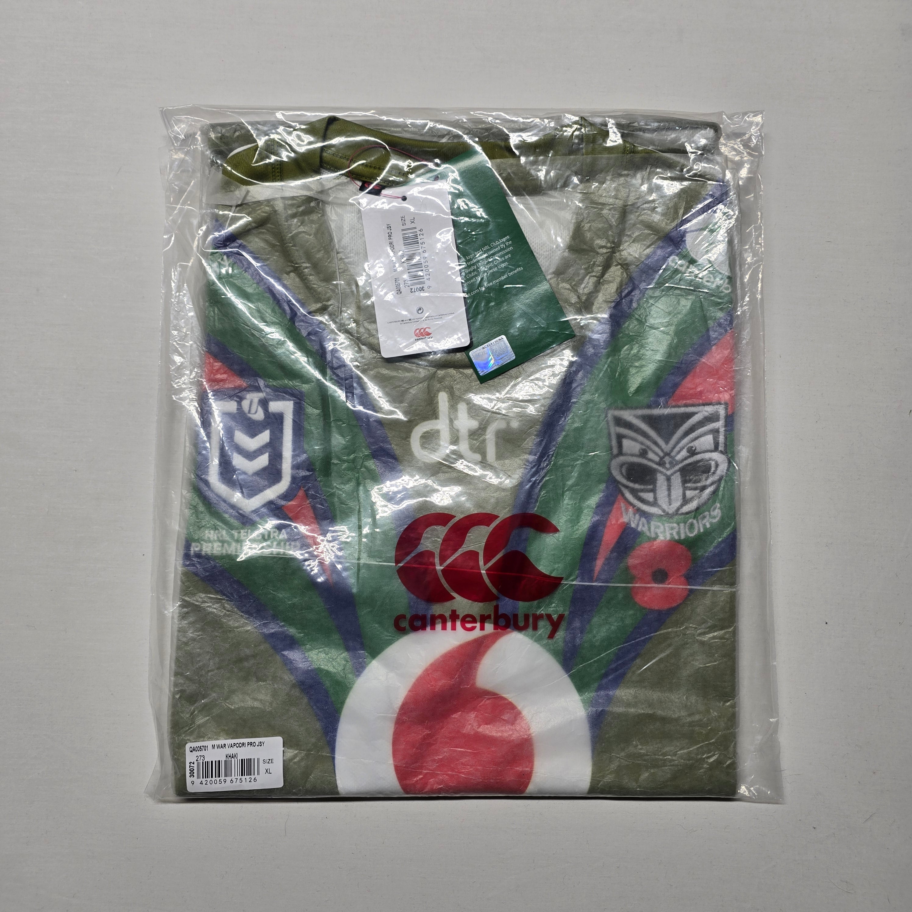NZ Warriors 2020 ANZAC Jersey (BNWT'S) - XL