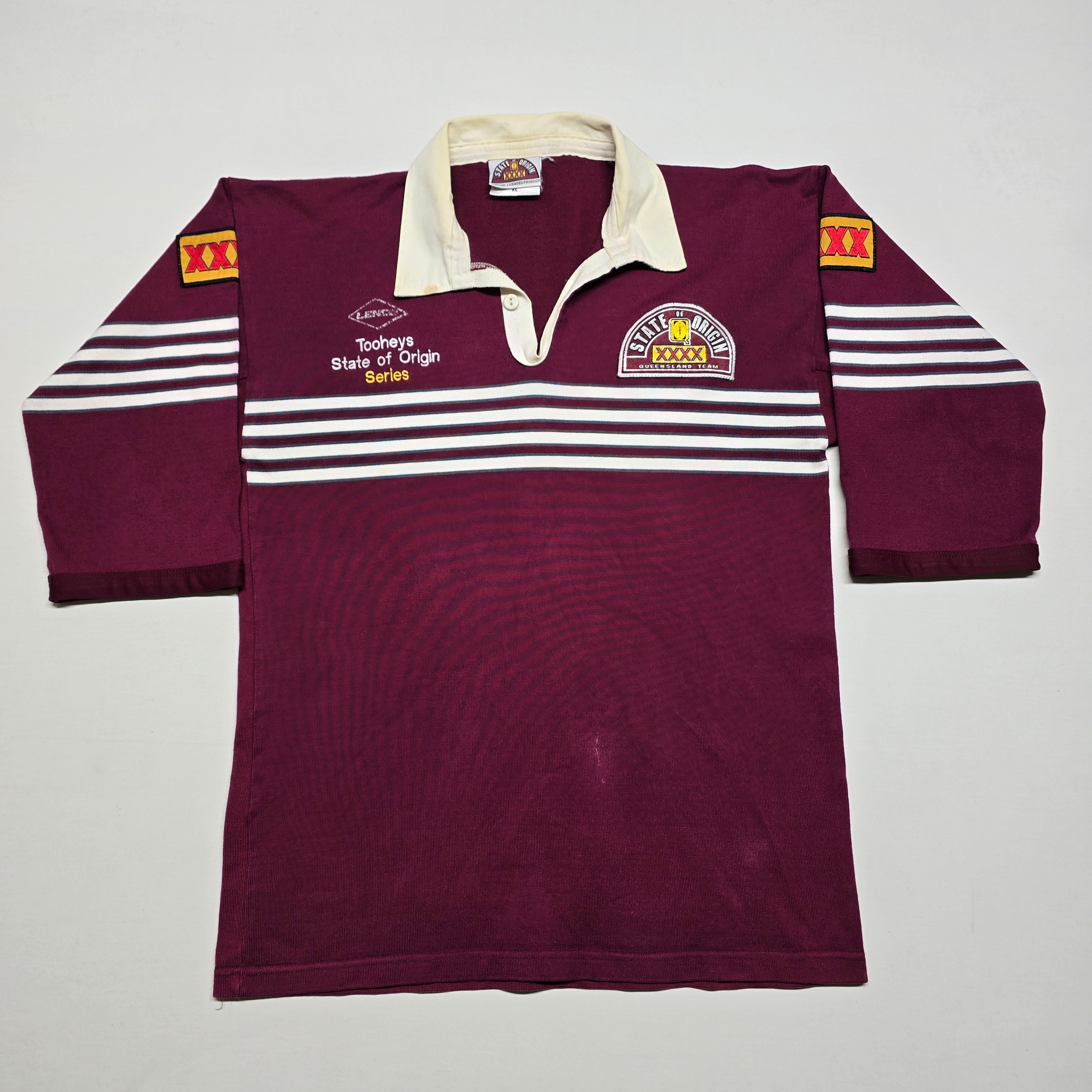 QLD Maroons 1990's Jersey - "XL" (Small-Medium)