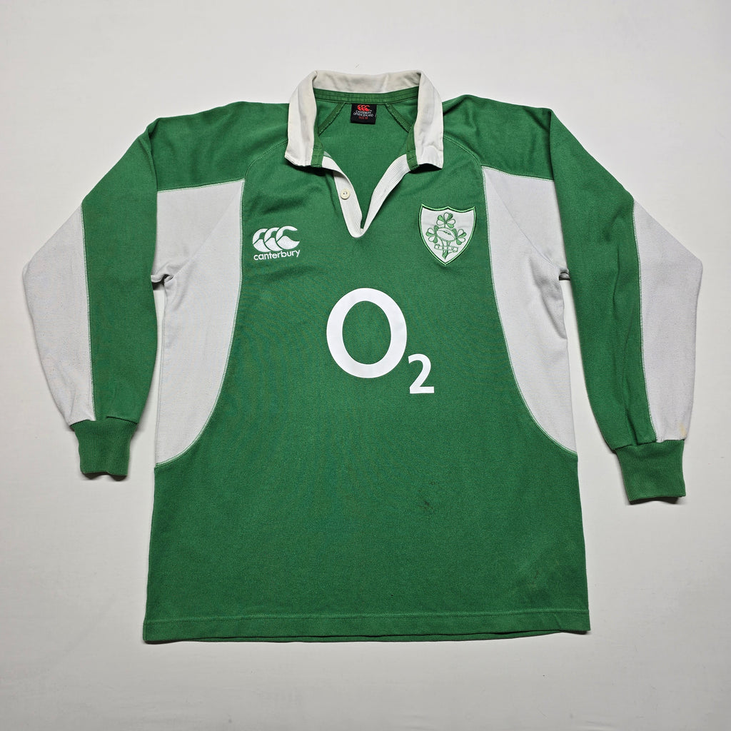 Ireland Rugby 2007 Home Long-Sleeve Jersey - Medium