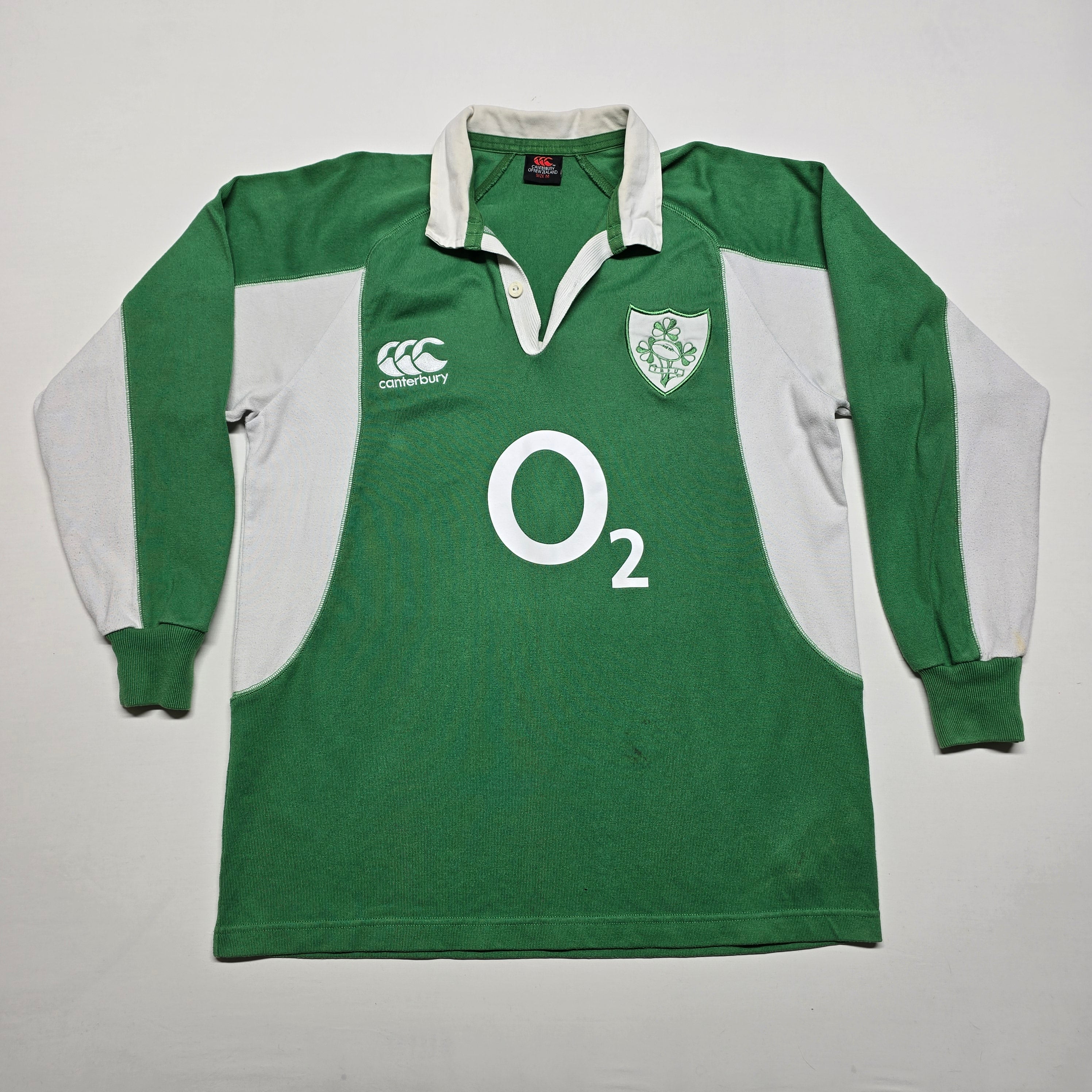 Ireland Rugby 2007 Home Long-Sleeve Jersey - Medium