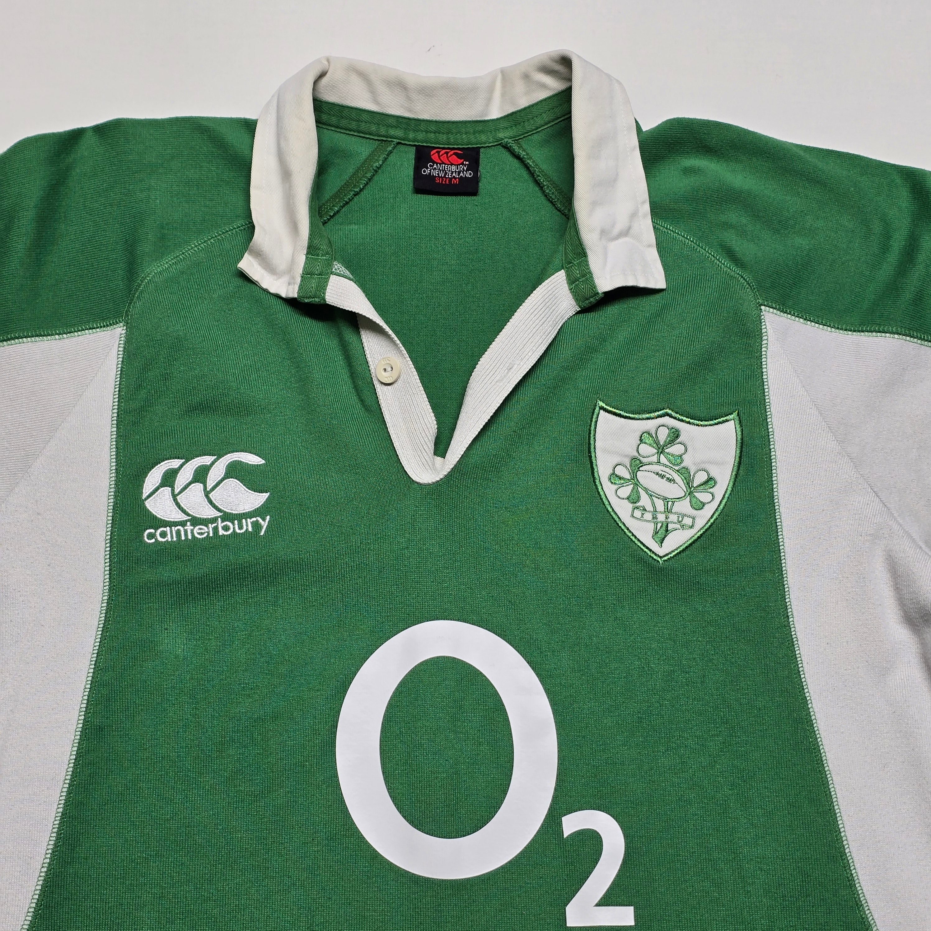 Ireland Rugby 2007 Home Long-Sleeve Jersey - Medium