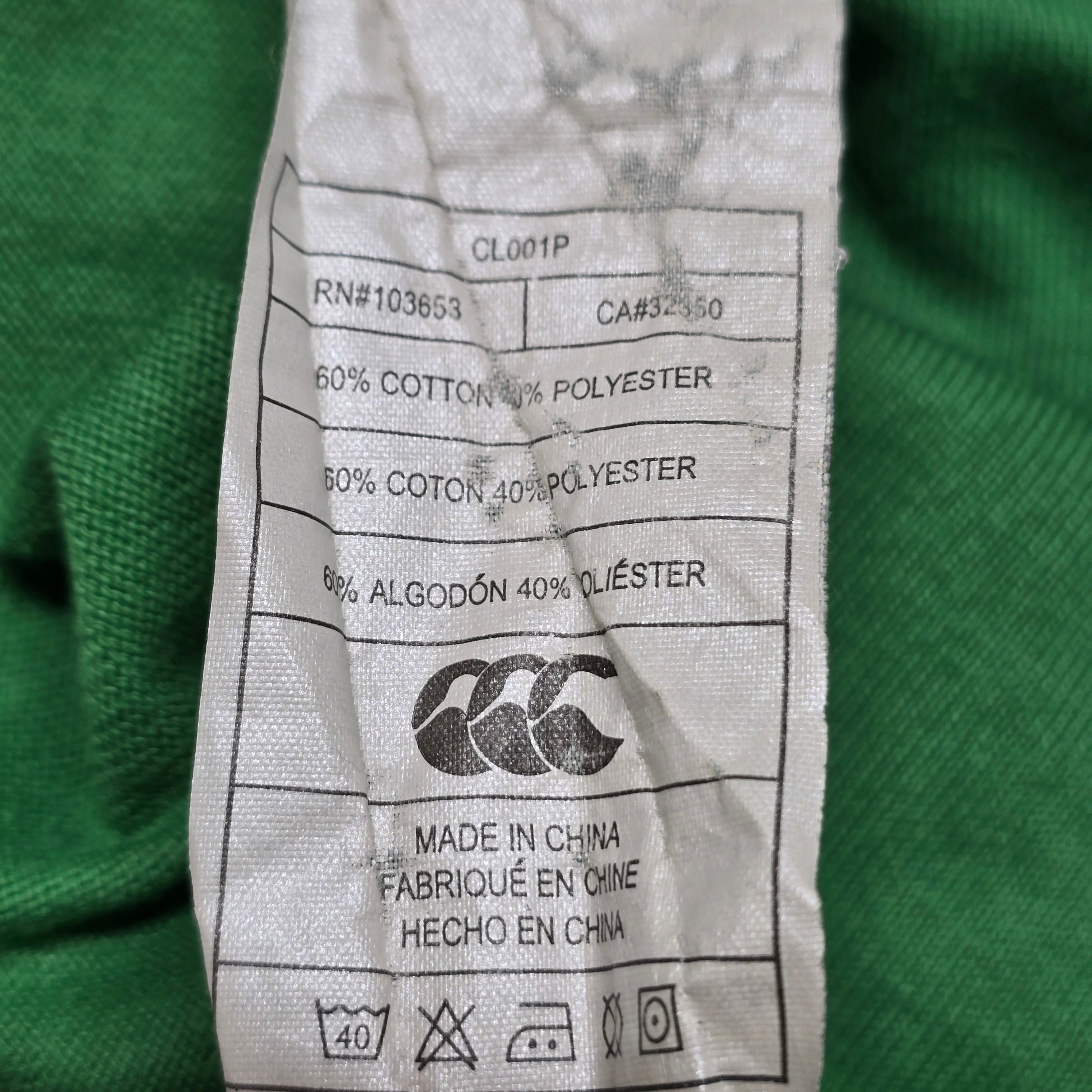 Ireland Rugby 2007 Home Long-Sleeve Jersey - Medium