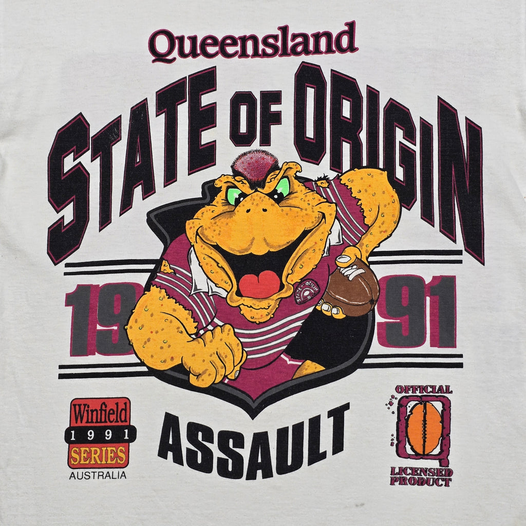 QLD Maroons 1991 T-shirt - XS/Small