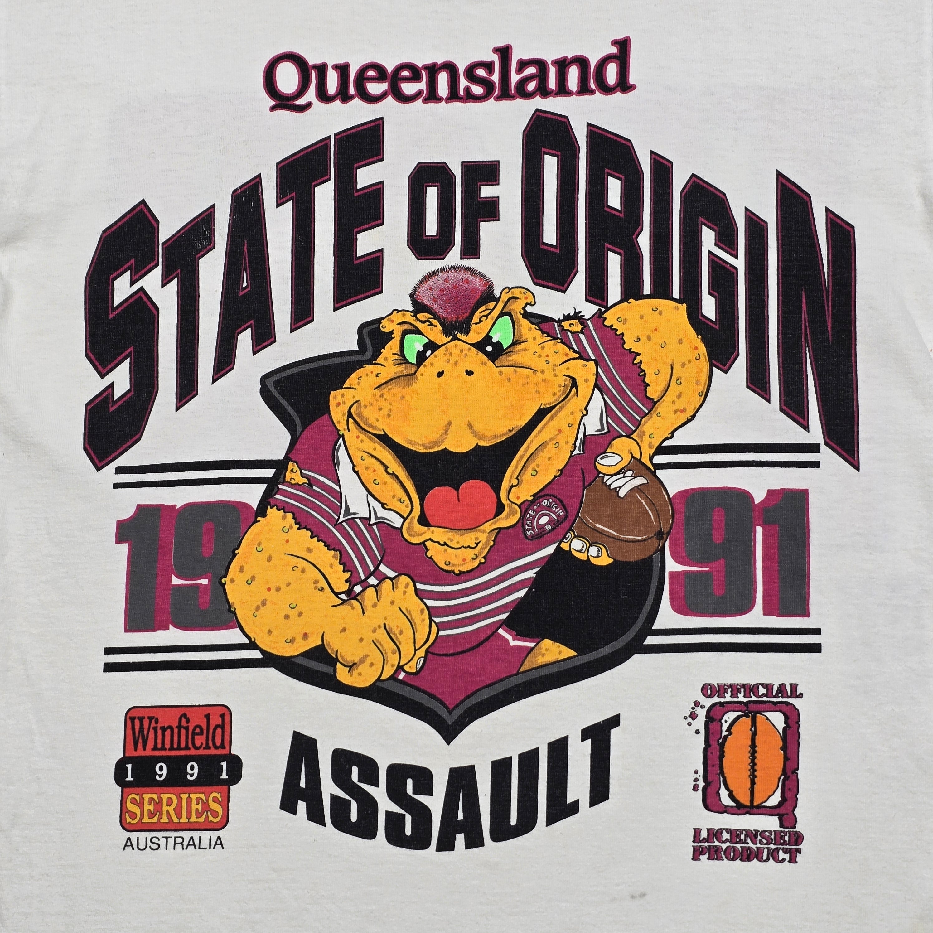 QLD Maroons 1991 T-shirt - XS/Small
