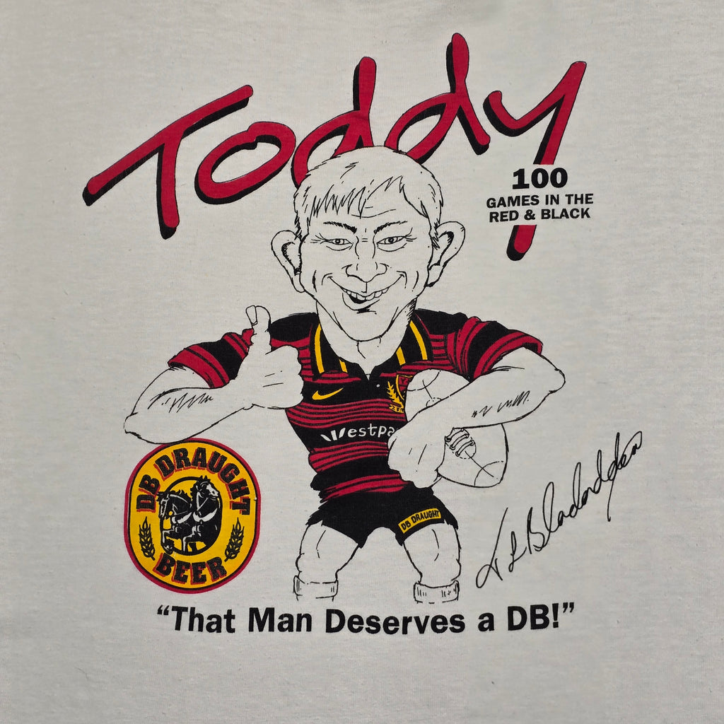 Canterbury Rugby (CRFU) Todd Blackadder 100 Games T-shirt - XL