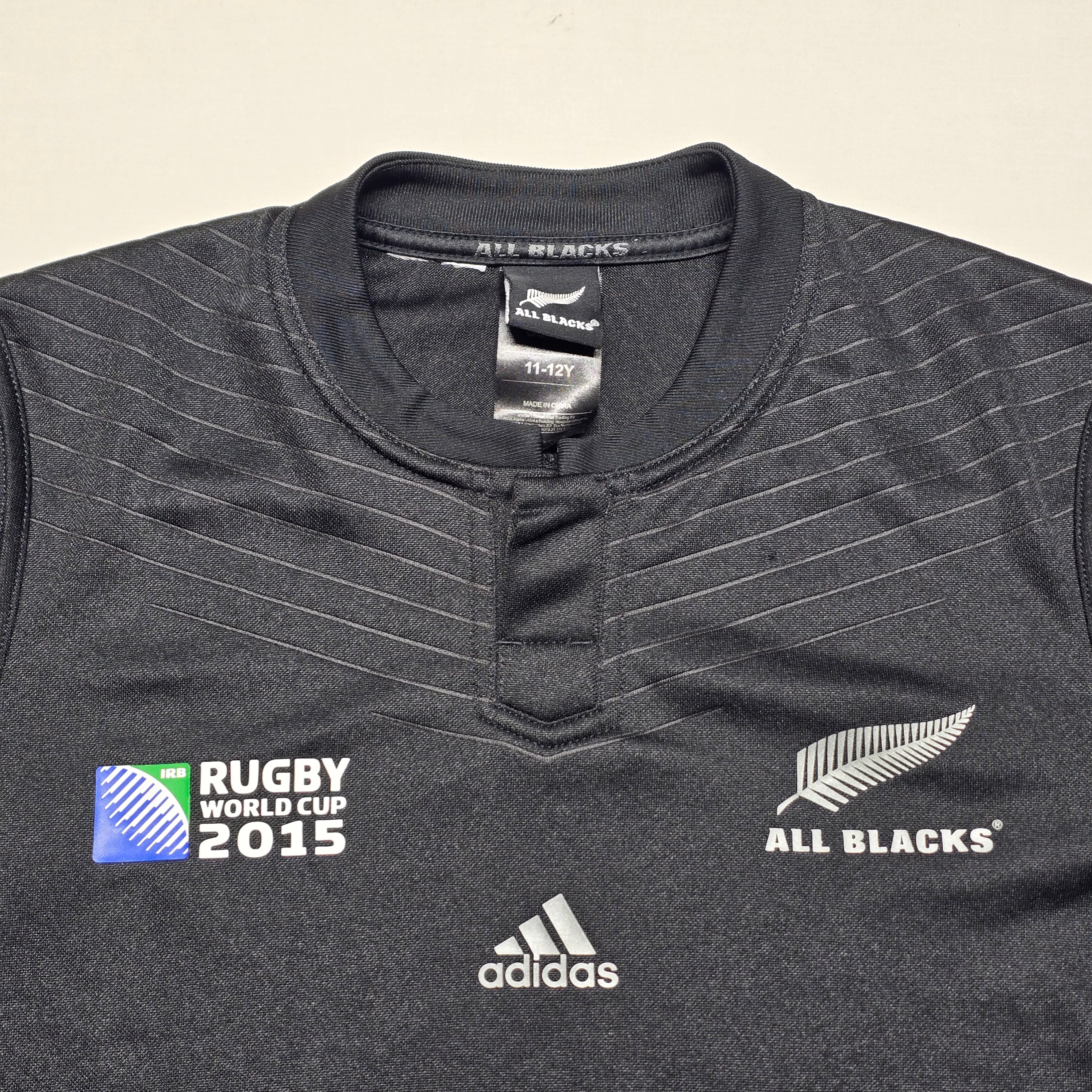 All Blacks 2015 RWC Home Jersey - 11/12YRS